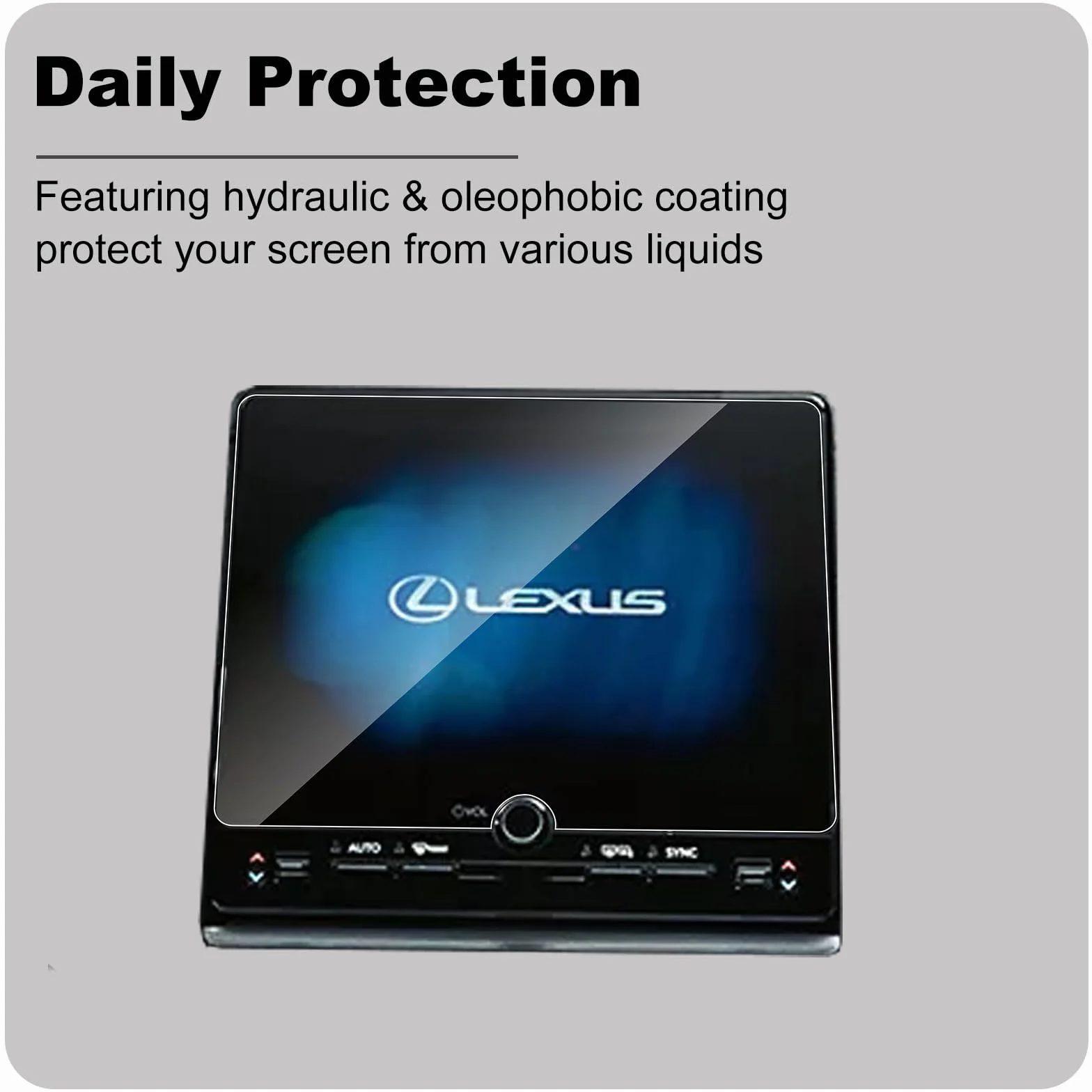 Pellicola Protettiva Vetro Temperato 9H per Lexus LBX 2024 9,8 Pollici Anti-Graffio Anti-Impronte