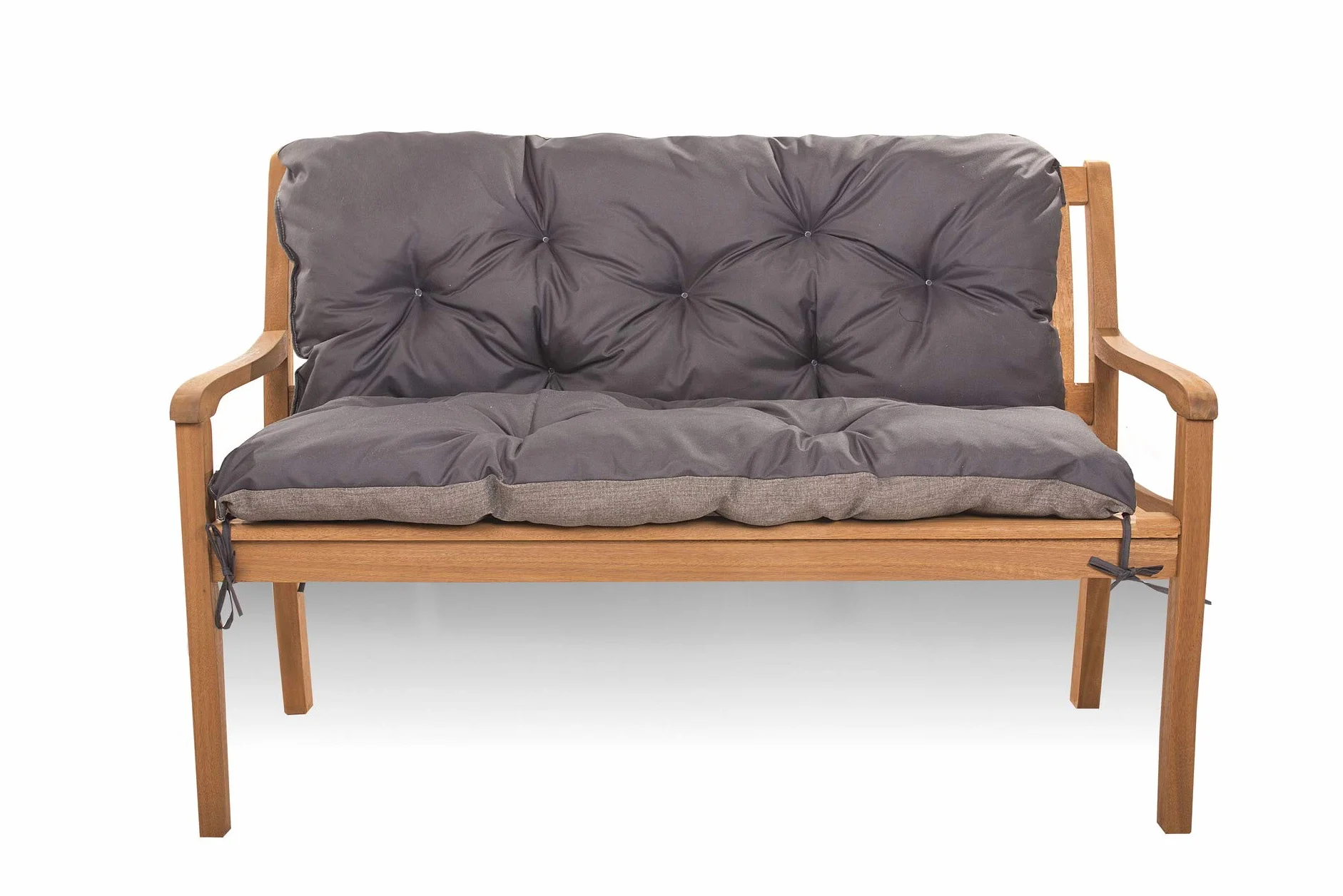Cuscino per dondolo da giardino Hollywood resistente agli agenti atmosferici - Cuscino per panca da esterno - Cuscino per dondolo da giardino con schienale (180 x 50 x 40, Antracite)