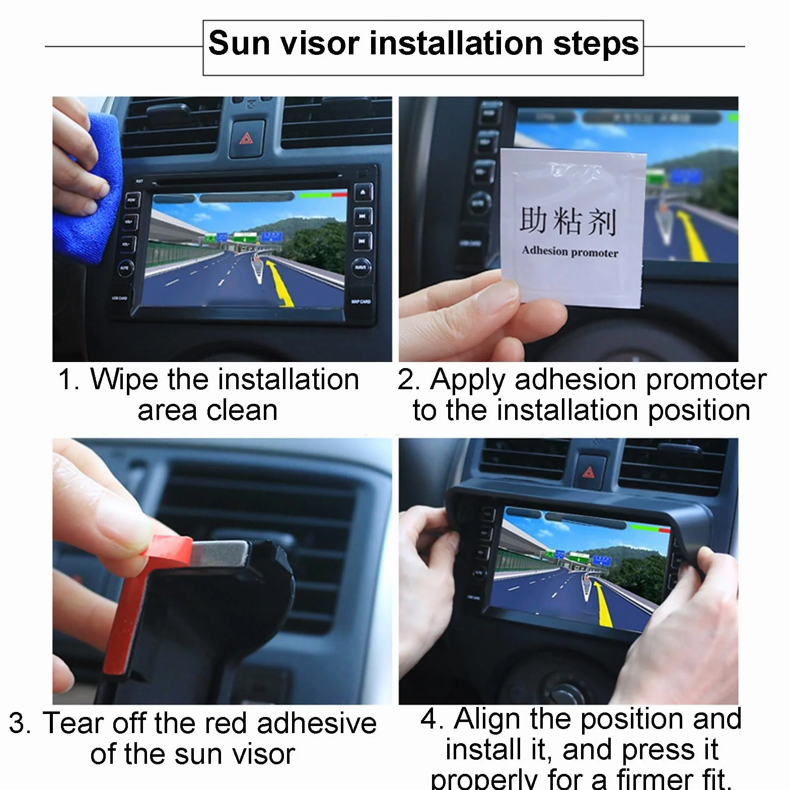 Visiera parasole navigazione auto Schermo antiabbagliamento GPS antiriflesso per veicolo