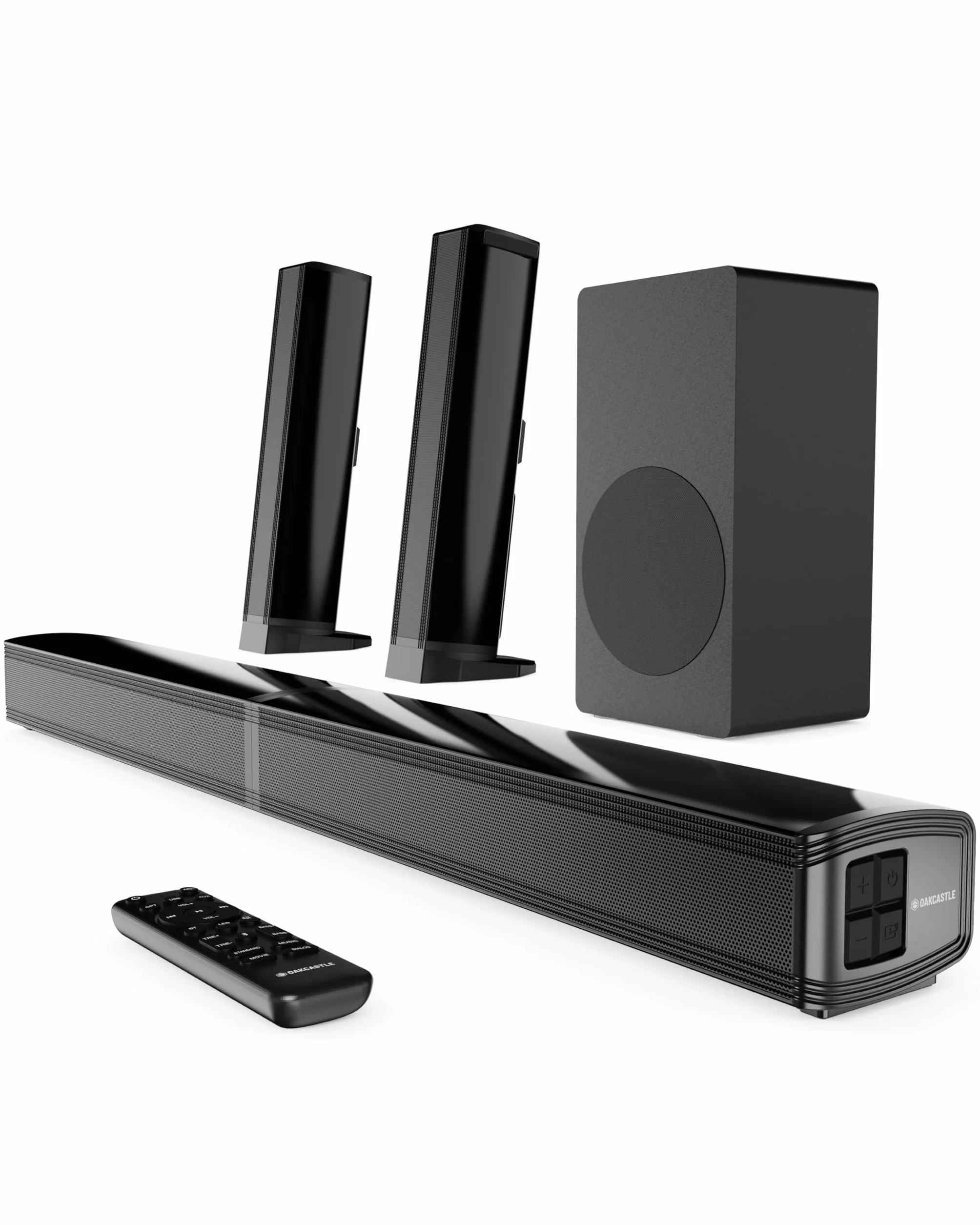 Oakcastle Home Theater Soundbar 2.1 Canali 200W Bluetooth 5.3 HDMI ARC SB80 Xtra