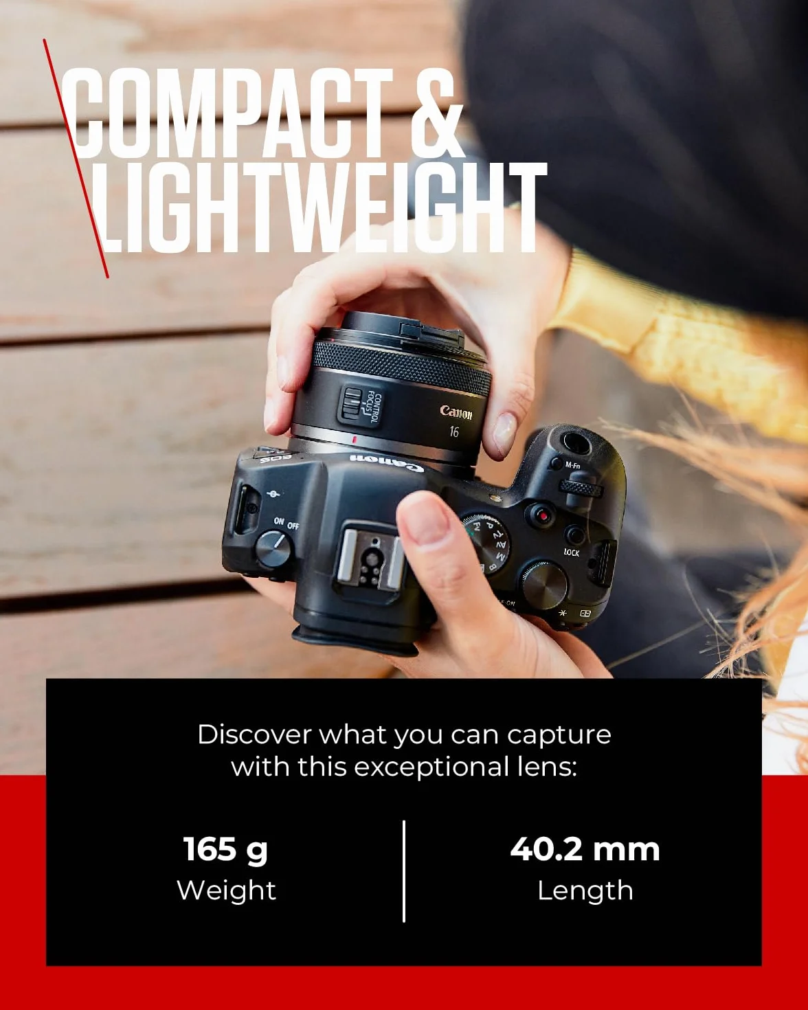 Canon Obiettivo RF 16mm F2.8 STM Full Frame Ultra-Grandangolare per EOS R