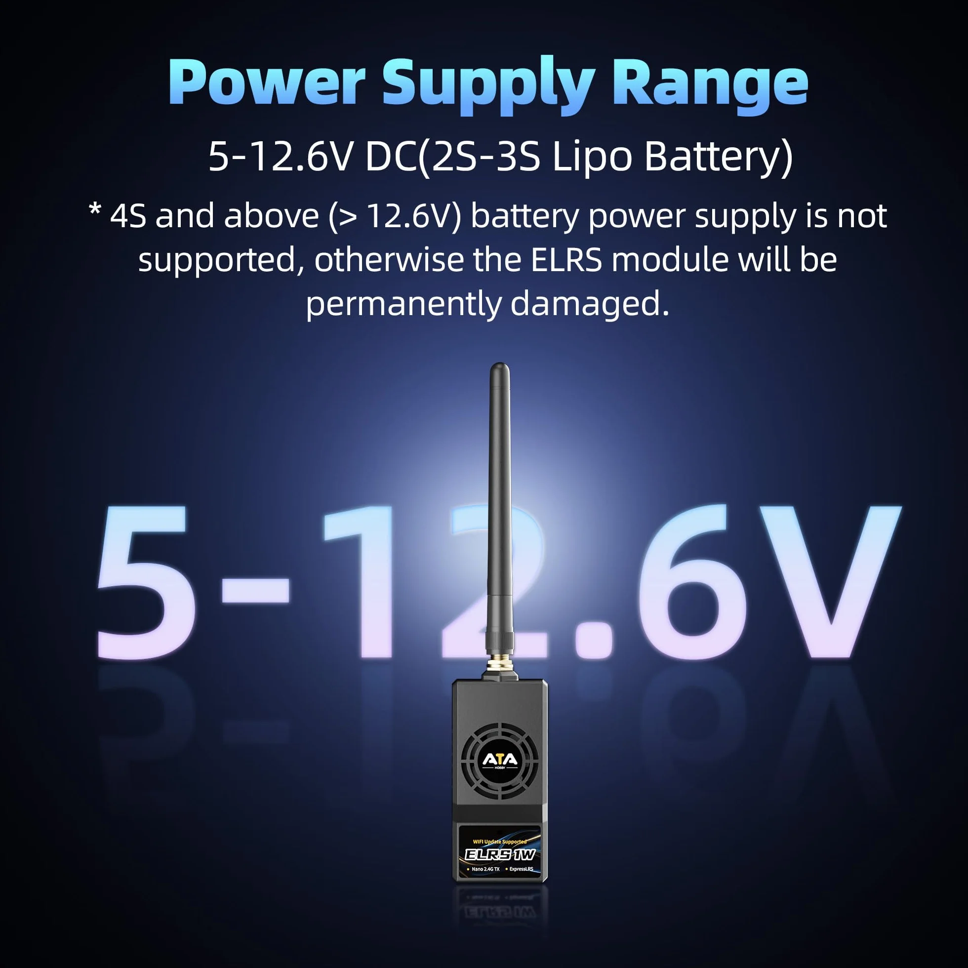 Radiolink ELRS Nano 2,4 GHz ATA Modulo lunga distanza 1 W per droni FPV