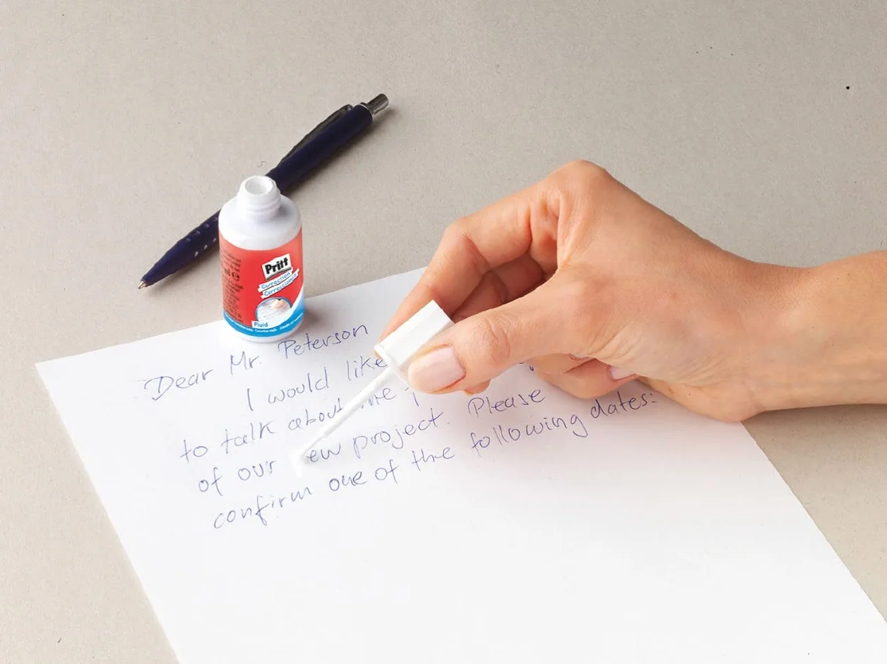 Pritt Correttore Liquido con pennello 20 ml Bianchetto Applicazione Rapida