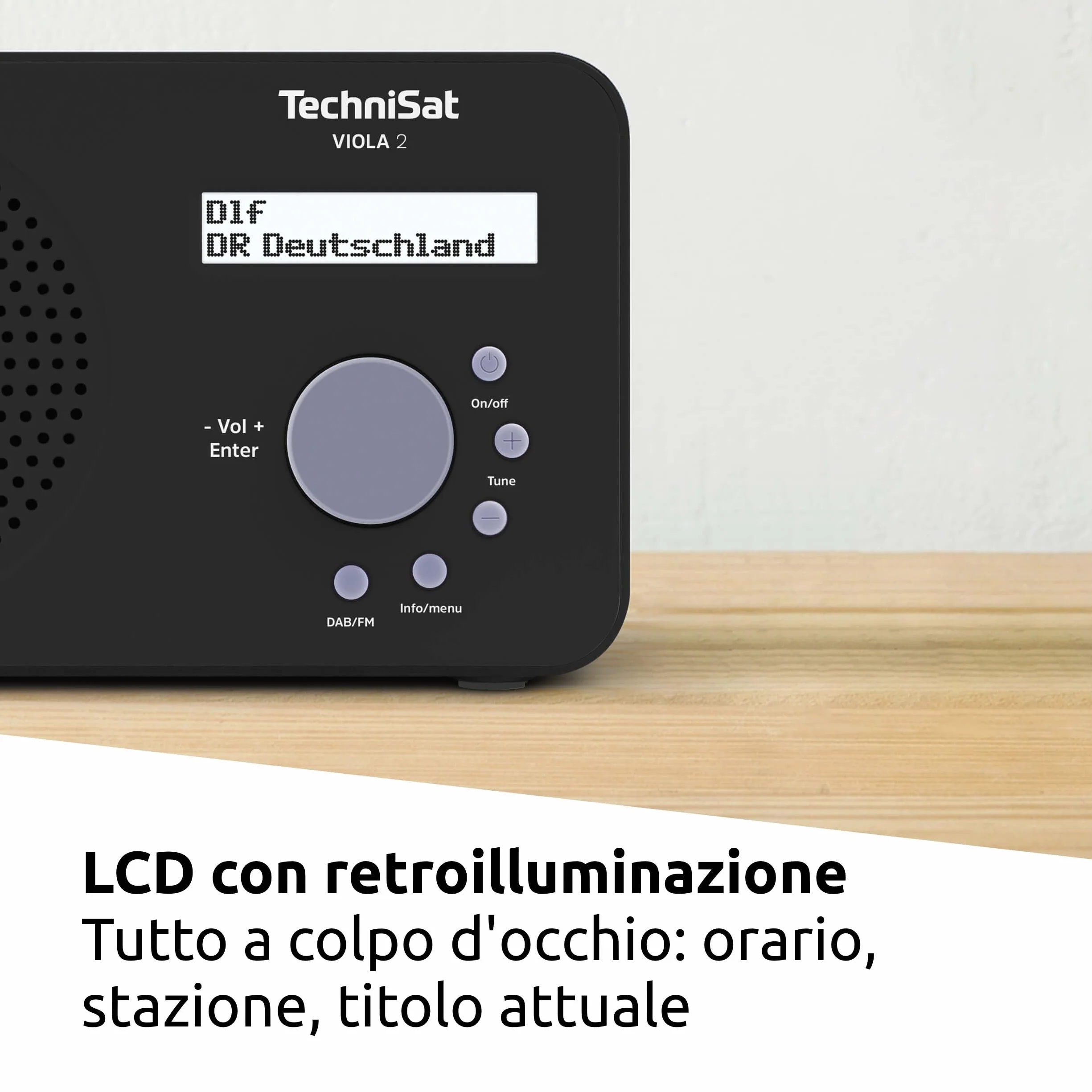 TechniSat VIOLA 2 Radio DAB portatile DAB+ FM 1 Watt RMS