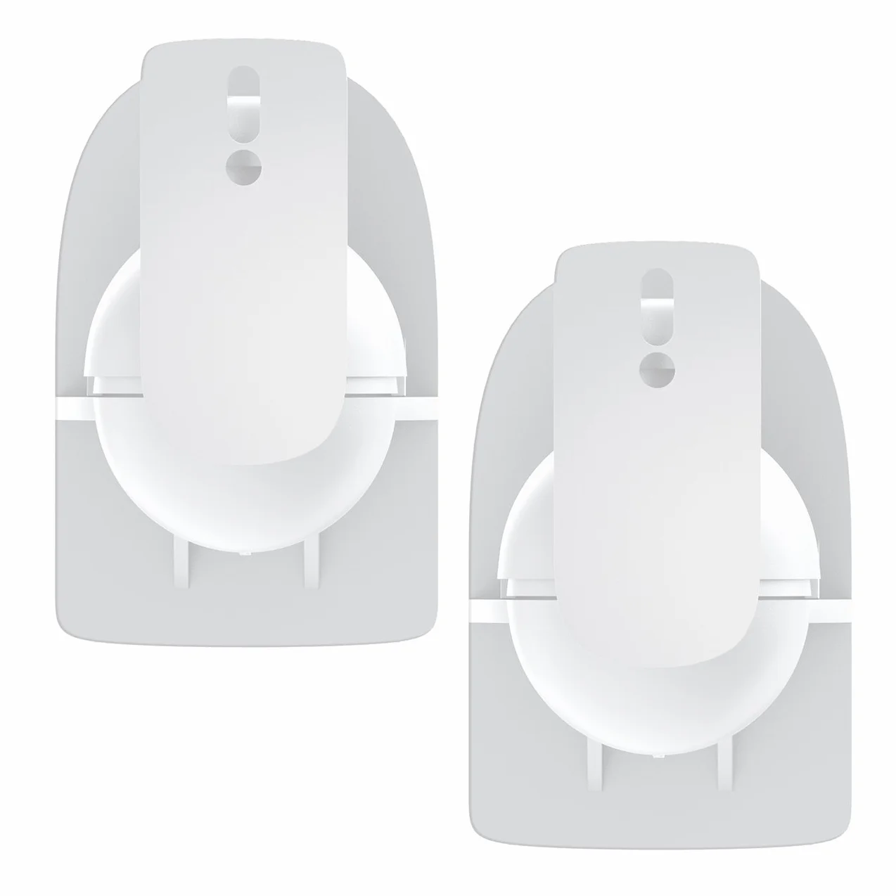 deleyCON 2x Universal Speaker Wall Ceiling Mount Brackets Girevoli Inclinabili Bianco 3,5kg