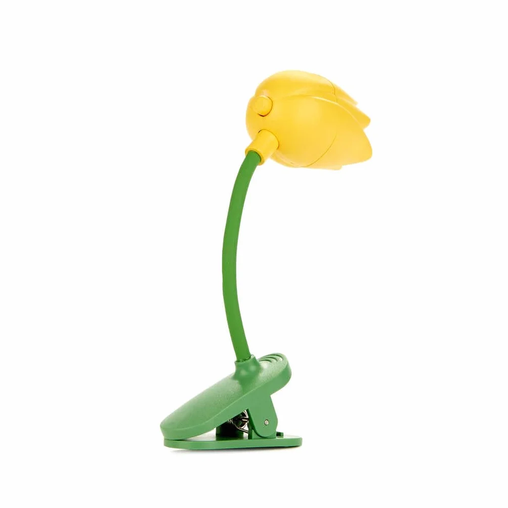 Balvi Lampada Lettura Tulip Giallo con Clip