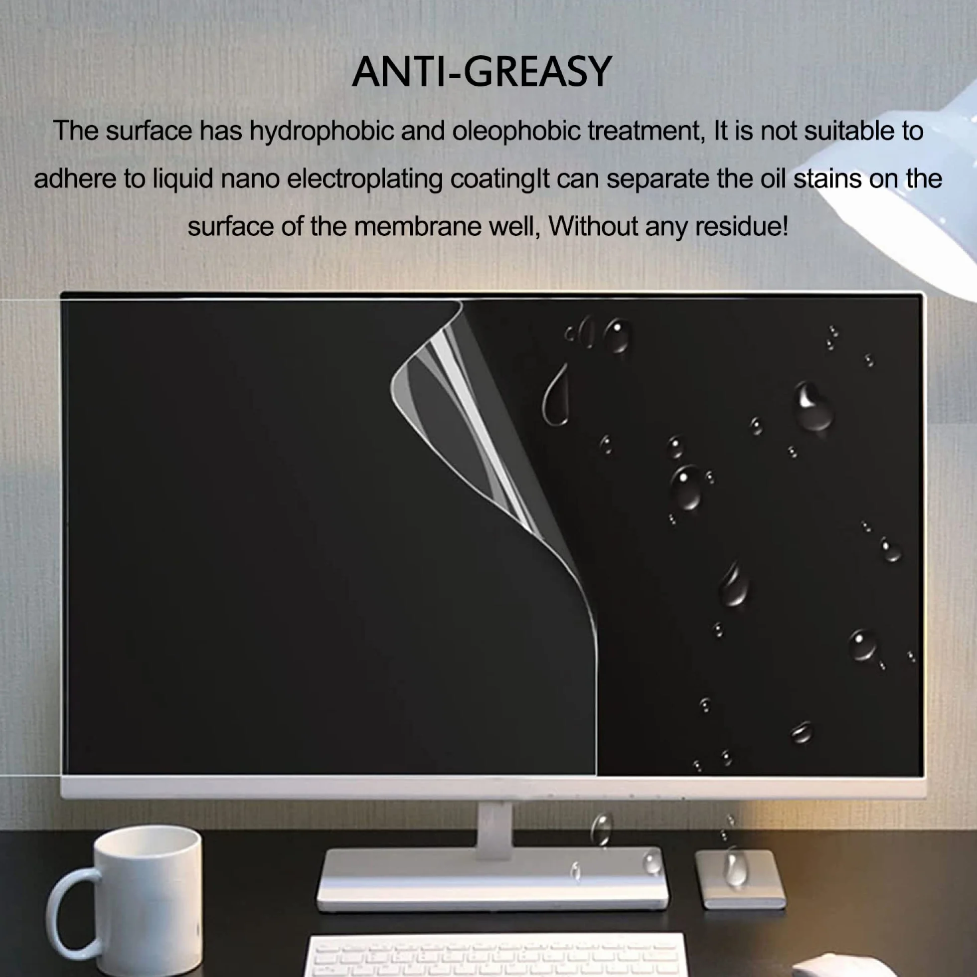 Pellicola Salvaschermo Per TV LCD Opaca 4H Antiriflesso Anti Luce Blu 48 Pollici