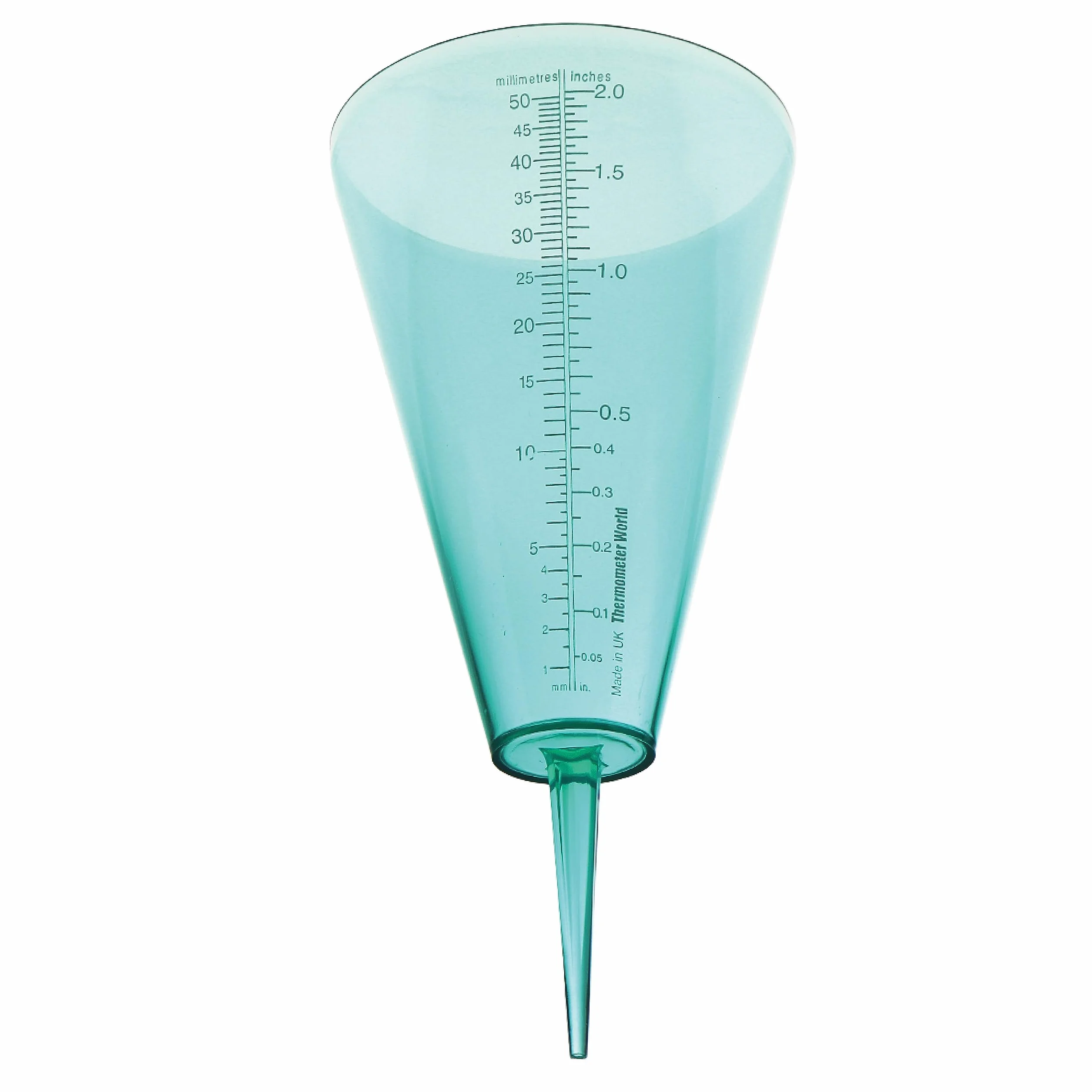 Thermometer World Pluviometro per Monitorare i Livelli di Pioggia con Scala di Facile Lettura, Il Perfetto Misuratore di Pioggia all'aperto per Il Tuo Giardino