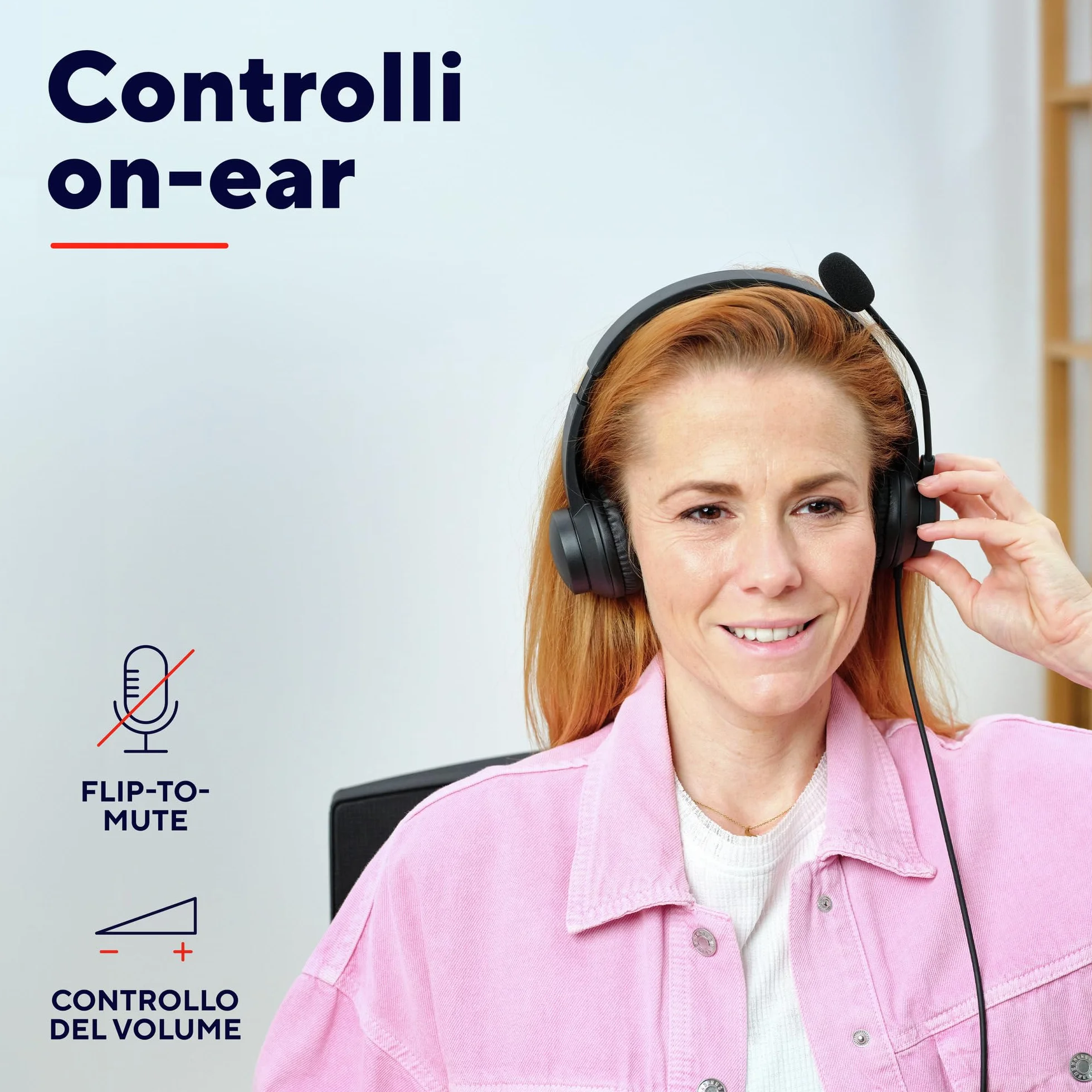 Trust USB Cuffie con Microfono Leggere On-Ear, Auricolari con Filo 1,80 m, Archetto Regolabile, Headphones Cablato per PC Laptop Nero