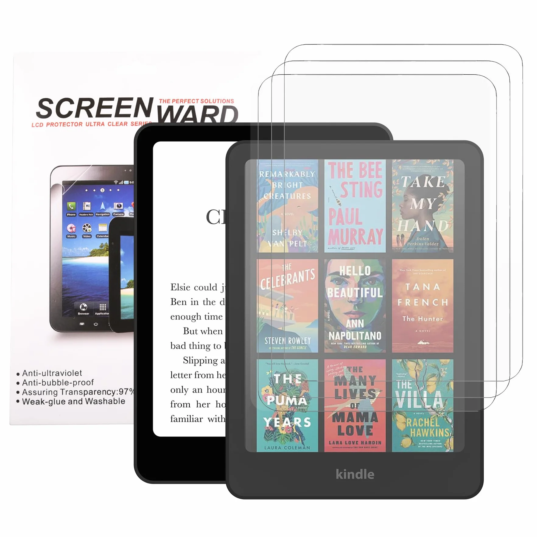 BHHB Pellicole Protettive PET per Kindle Paperwhite 7" 12° Gen 2024 e Kindle Colorsoft Signature Edition 2025