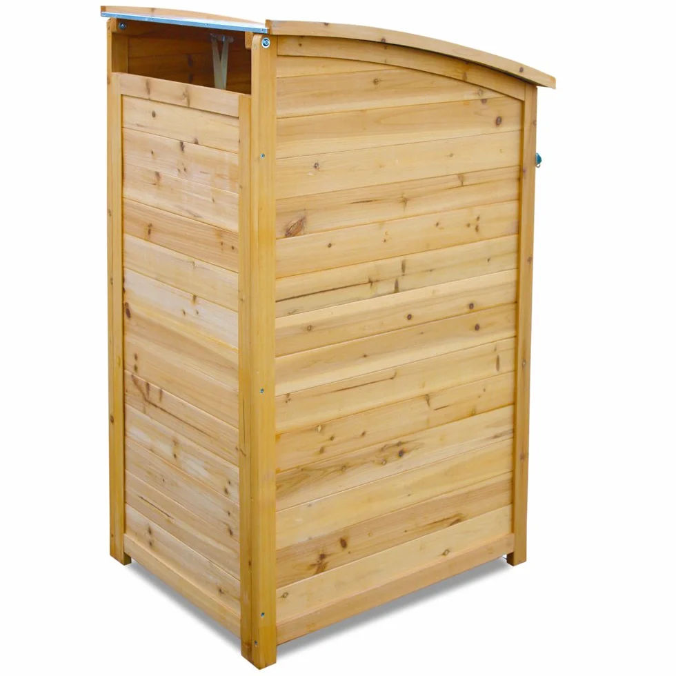 Habau Box portabidone rifiuti legno 120 l 65x75x115 cm