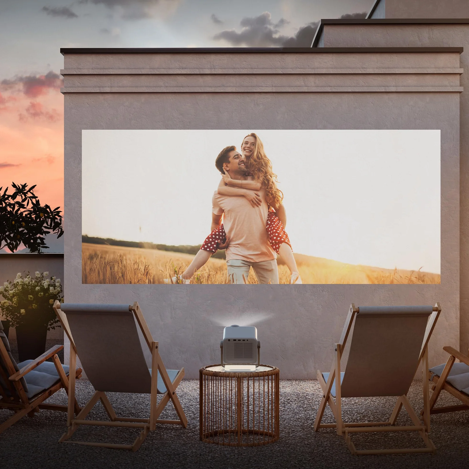Hisense M2 Pro Proiettore Laser 4K, 1300 ANSI Lumen, 65-200 Pollici, Zoom Ottico, Dolby Vision, HDR10+, Smart TV VIDAA U7.6