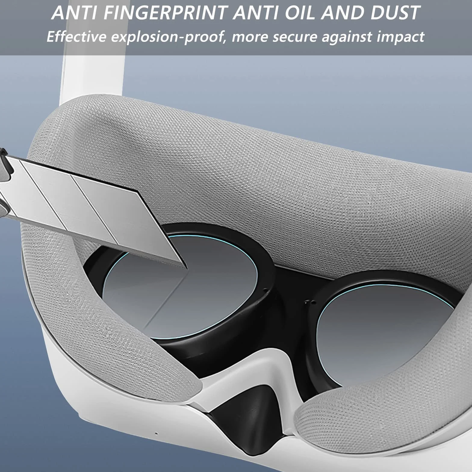 Geekria Pellicola protettiva per lenti compatibile con Pico Neo 4 VR, anello antigraffio