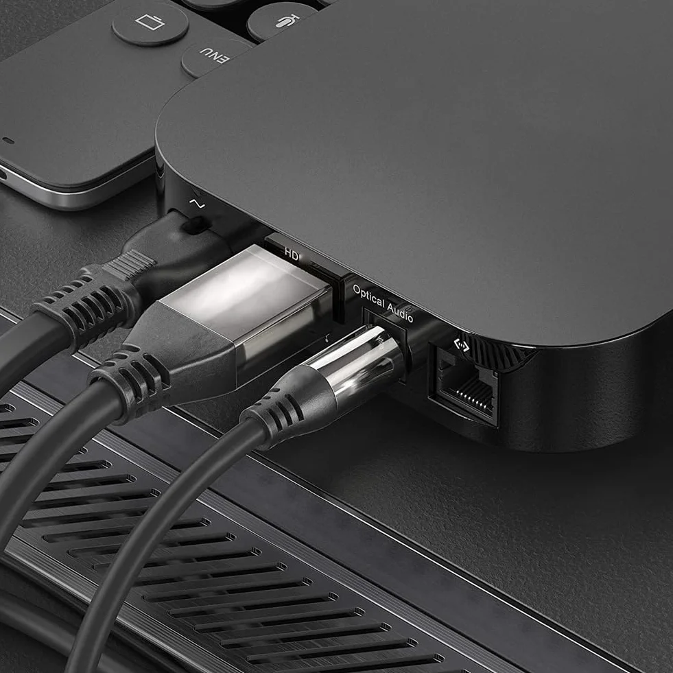 Sdoppiatore Fibra Ottica 2 in 1 Adattatore Audio Digitale per TV