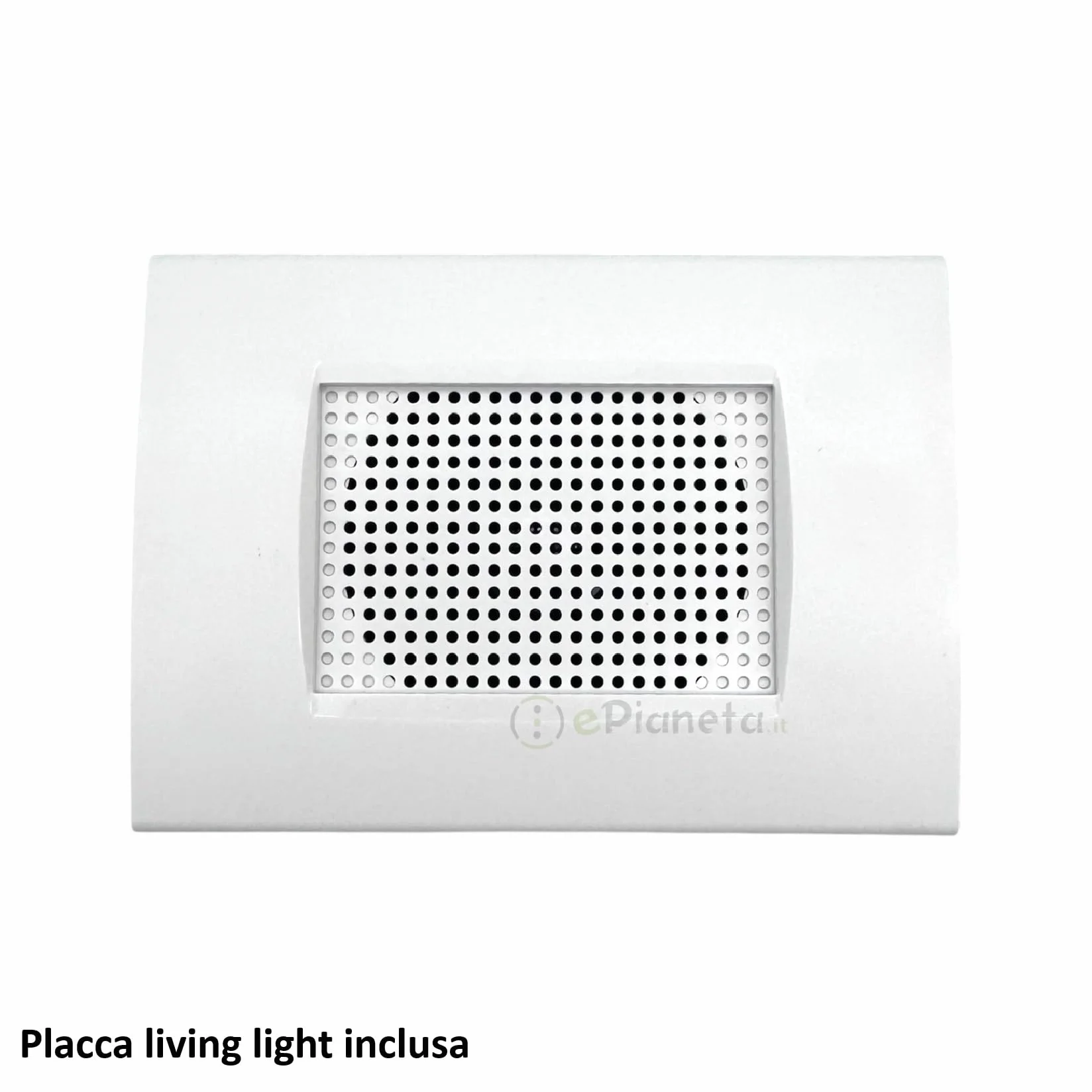 Diffusore audio da incasso bianco Living Light LN4703 per altoparlante a parete