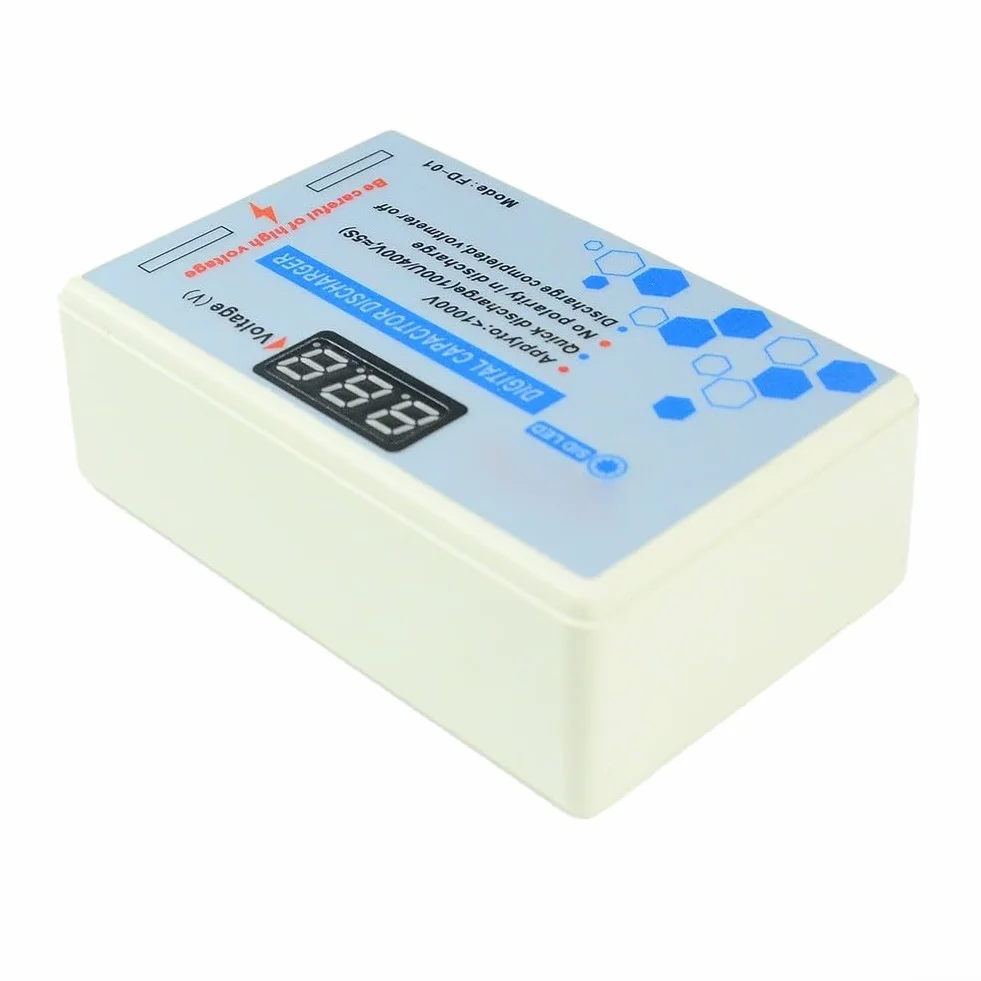 Scaricatore condensatore digitale 1000 V con monitoraggio tensione voltmetro DC/AC penna scarica plastica FDQ1