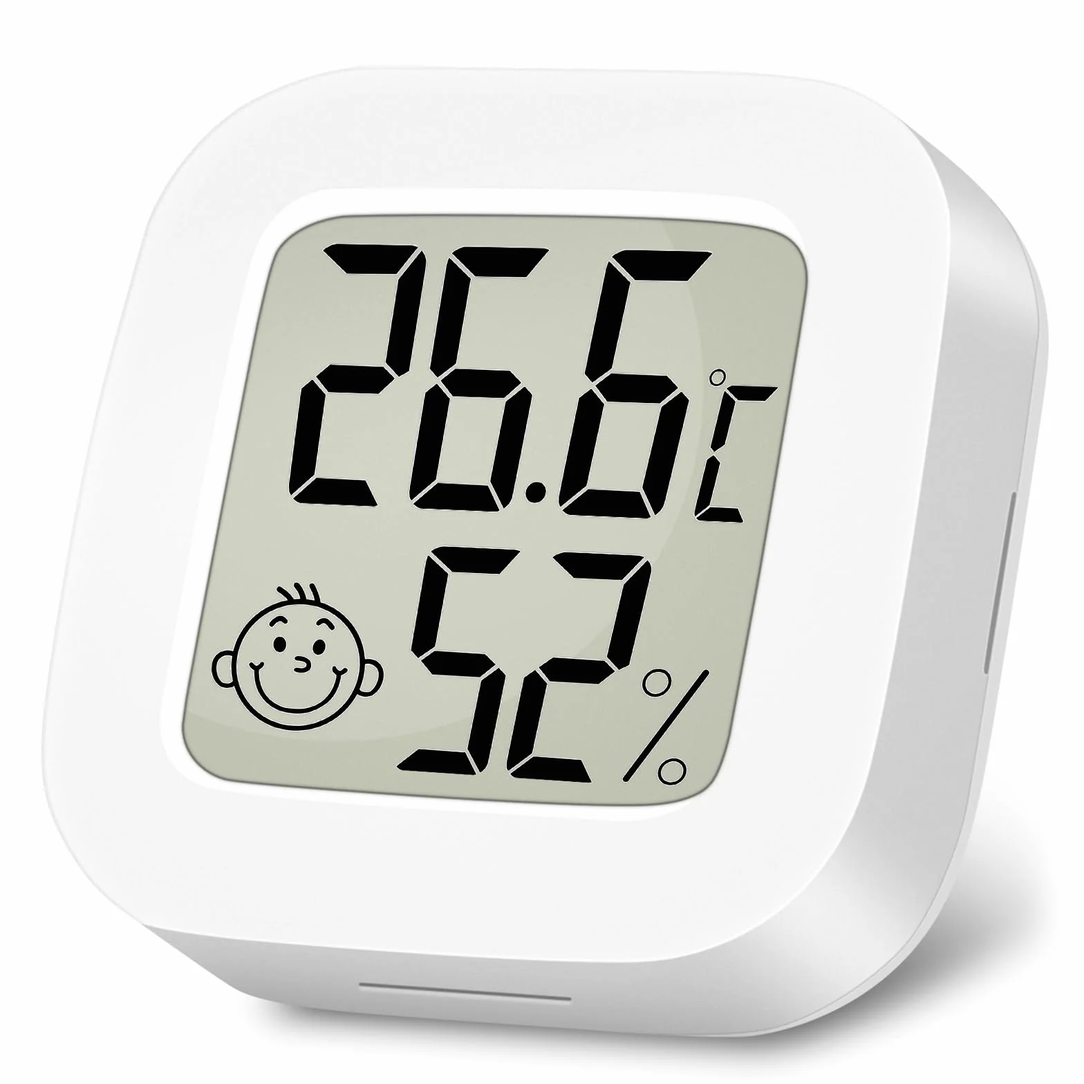 Igrometro Termometro Digitale Mini, Termometro Ambiente LCD, Monitor Temperatura e Umidità per Casa, Bianca