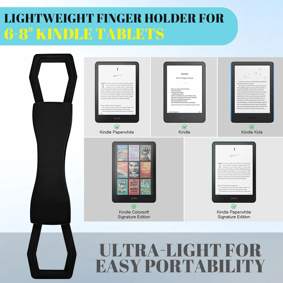 Supporto per Lettura a Letto 6-8" Antiscivolo Universale in Silicone per Kindle eReader Fire Tablet