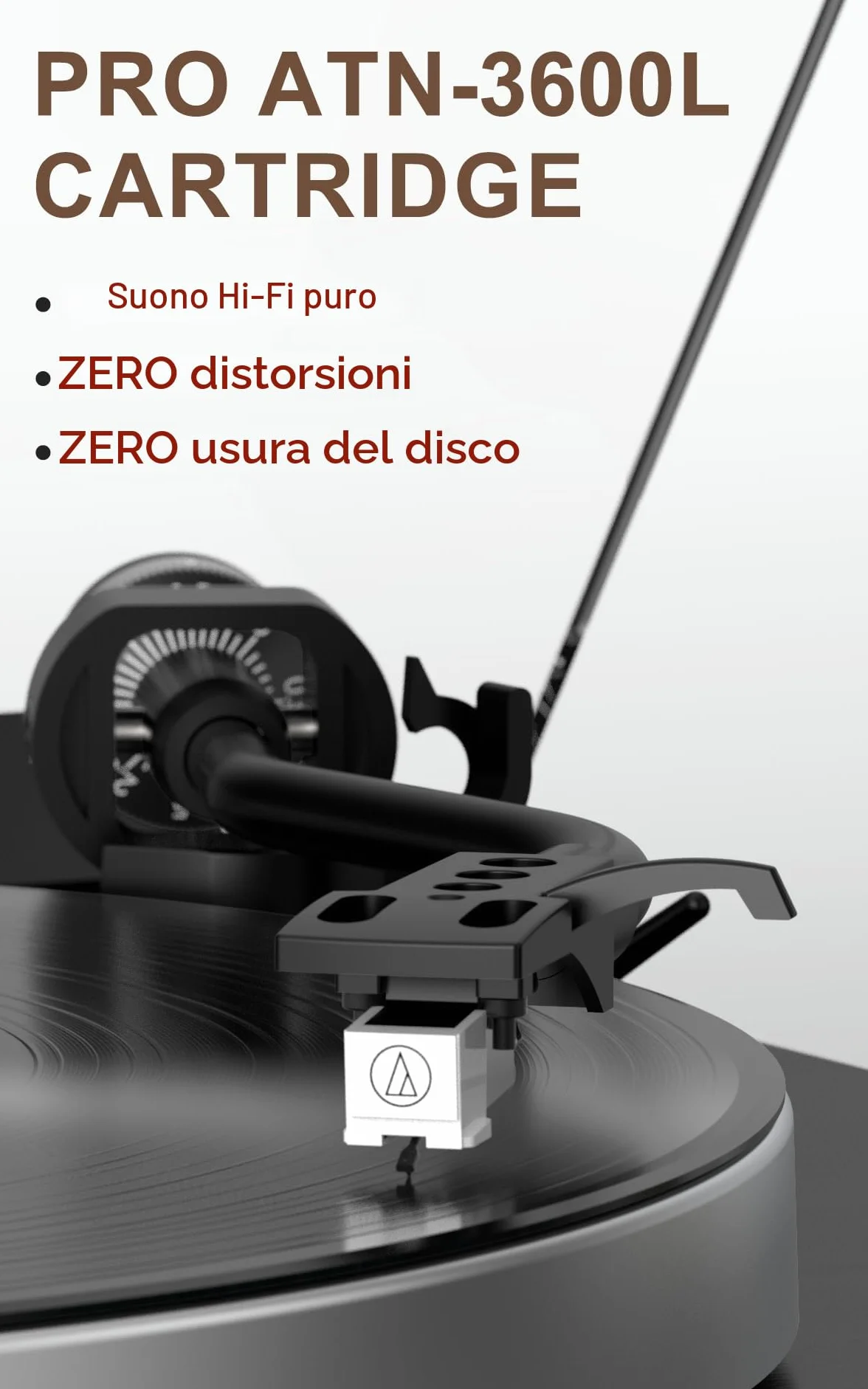 Giradischi con Altoparlanti Incorporati, Giradischi Vinile Bluetooth 2 Velocità 33/45 RPM Auto-Off