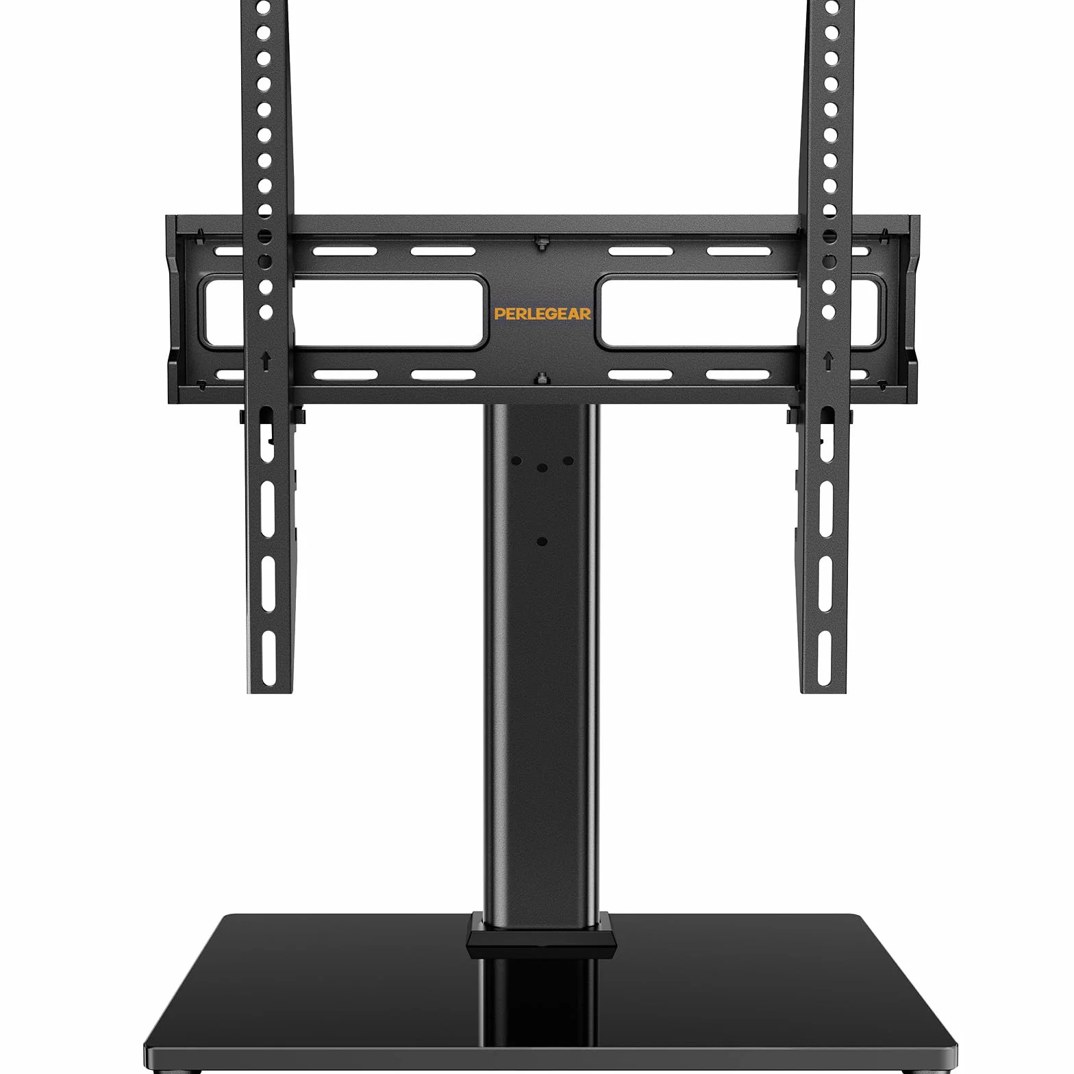 Supporto Girevole da Tavolo per TV 26-60 Pollici Regolabile in Altezza Base Vetro Temperato VESA 400x400mm 40 kg