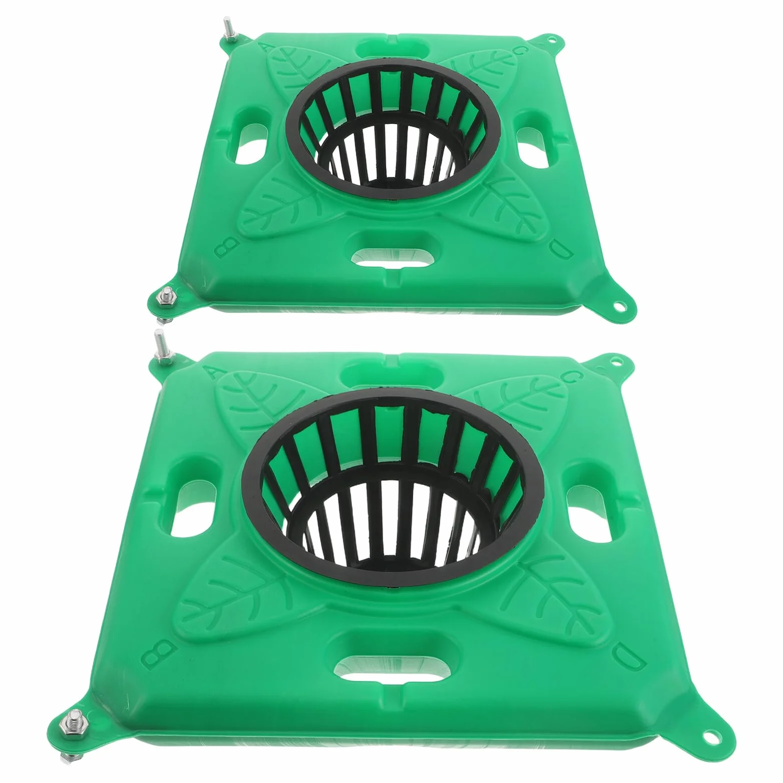 BETOOKY 2 Set Fioriere Galleggianti per Laghetto Grandi Isola Galleggiante per Piante Acquatiche Vaso Ecologico Quadrato per Laghi e Acquari Resistente e Facile da Montare