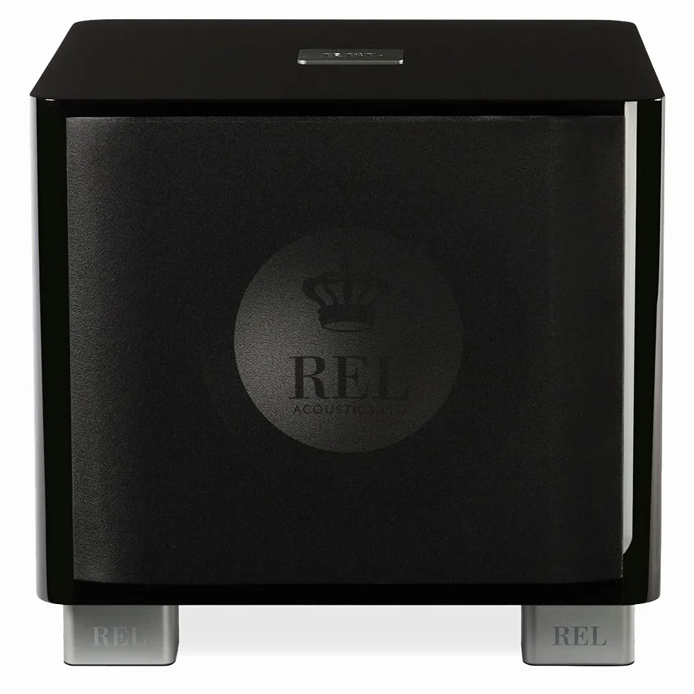 REL Acoustics Subwoofer T/9x, 10" driver frontale, nero lucido