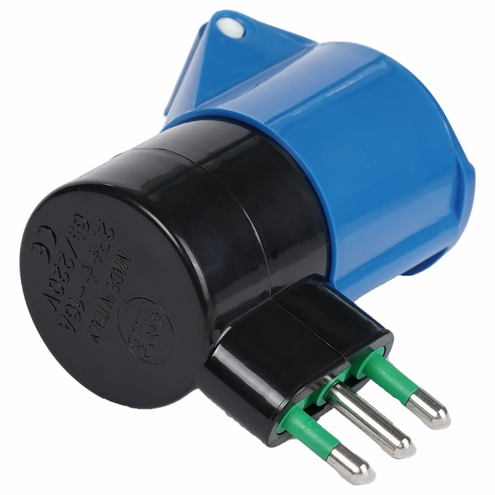 FANTON 78000-E Adattatore industriale, spina italiana 2P+T 16A, presa 2P+T 16A 200-250V 6h IP44