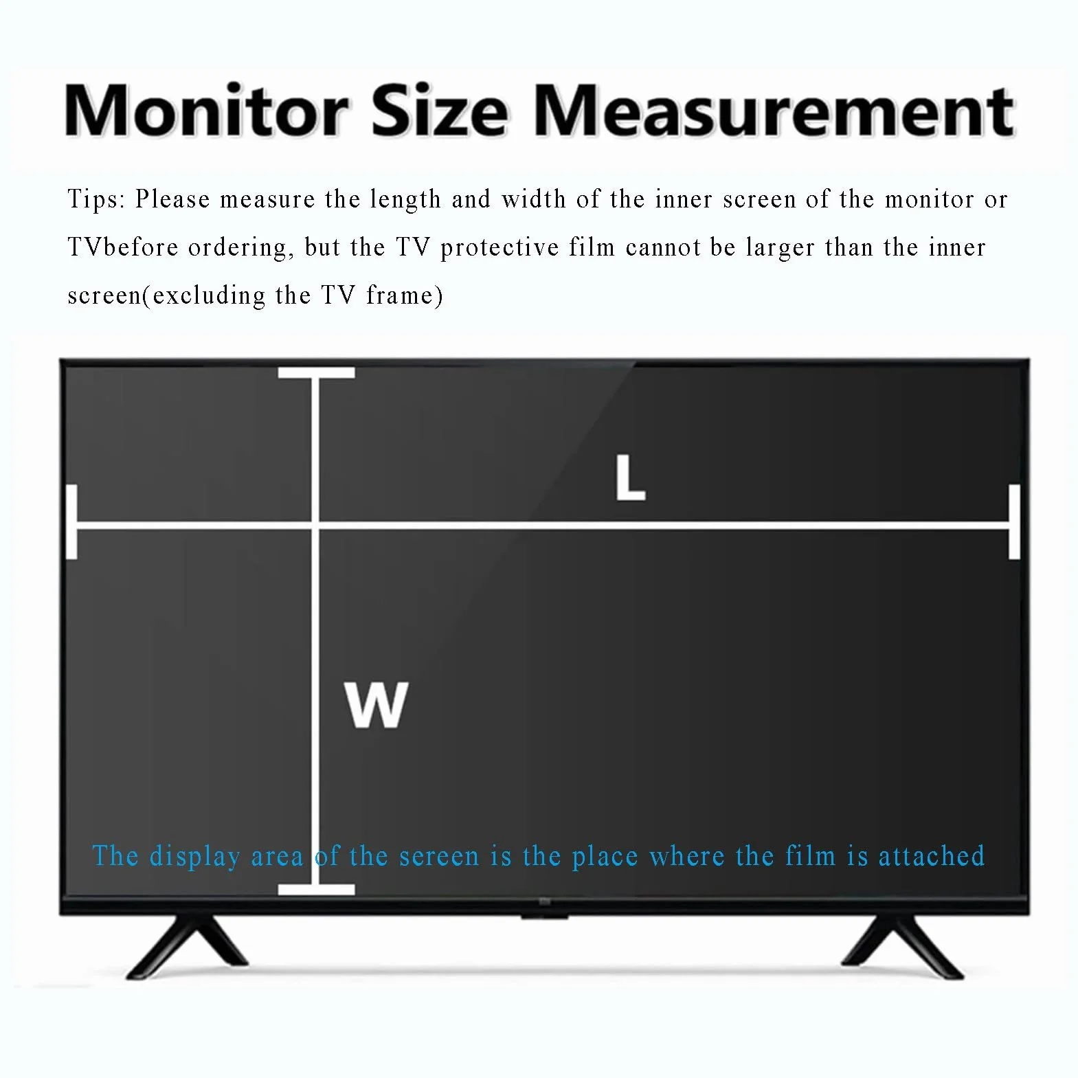 Pellicola Protettiva per TV Opaca Antiriflesso Antiluce Blu AntiGraffio 50 inch 1095x616mm
