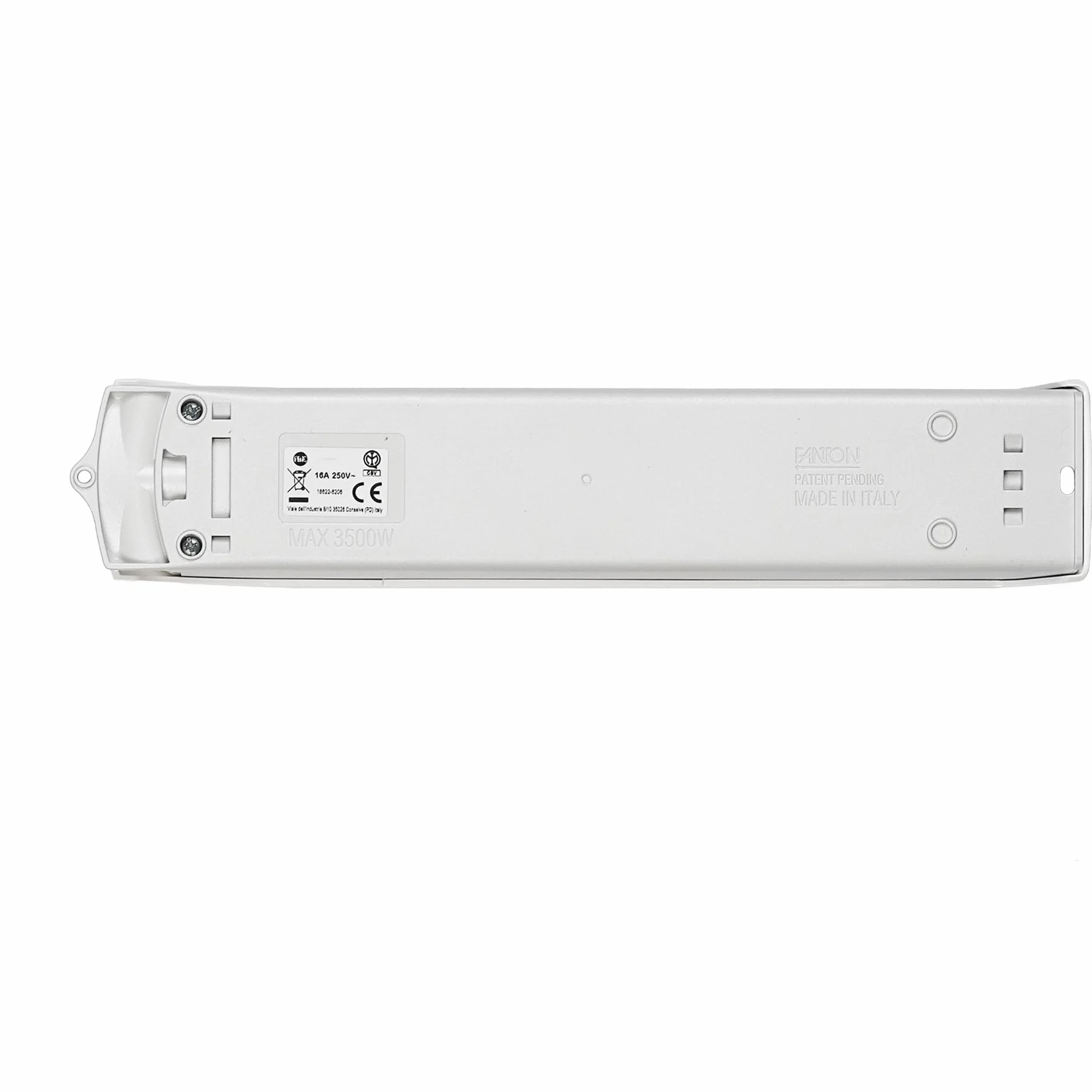 FANTON Multipresa Elettrica 4 Prese Schuko Bipasso Italiano 16A Bianca