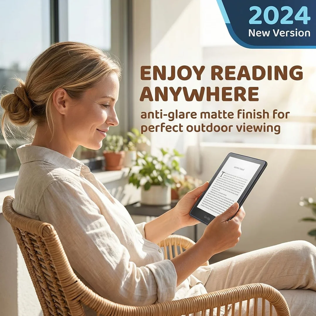 Pellicola Protettiva Antiriflesso in PET per Kindle Paperwhite 7 Pollici 12a Generazione 2024, Opaco