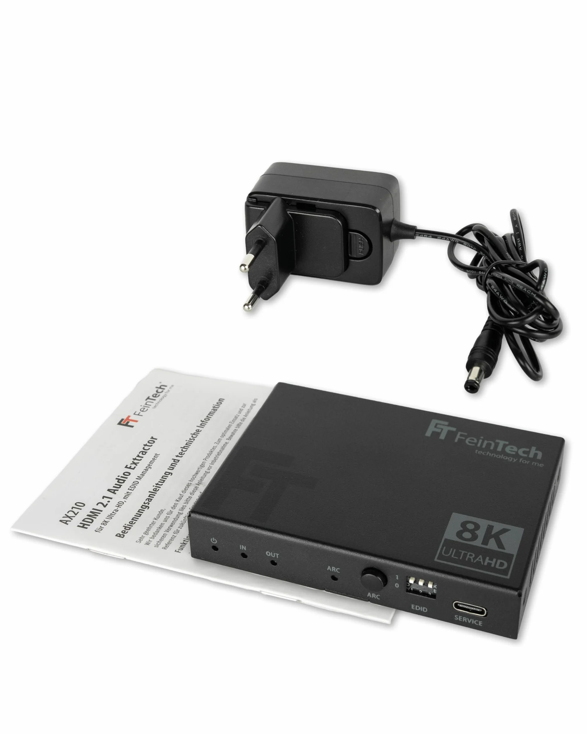 FeinTech AX210 HDMI 2.1 Audio Extractor 4K 120Hz 8K VRR ALLM