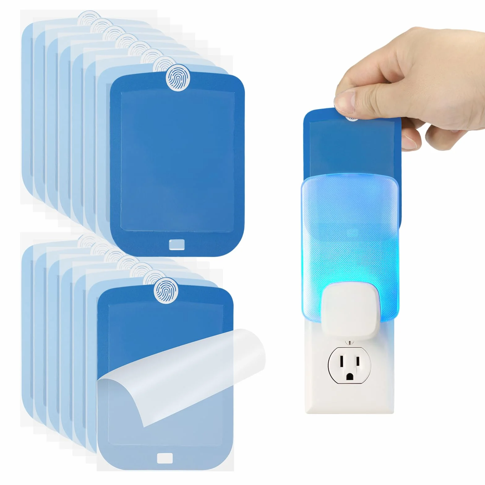 Confezione da 15 cartucce di ricarica compatibili con trappola luminosa per insetti volanti Raid Essentials, cartucce di ricarica extra appiccicose per trappola luminosa per insetti volanti per un
