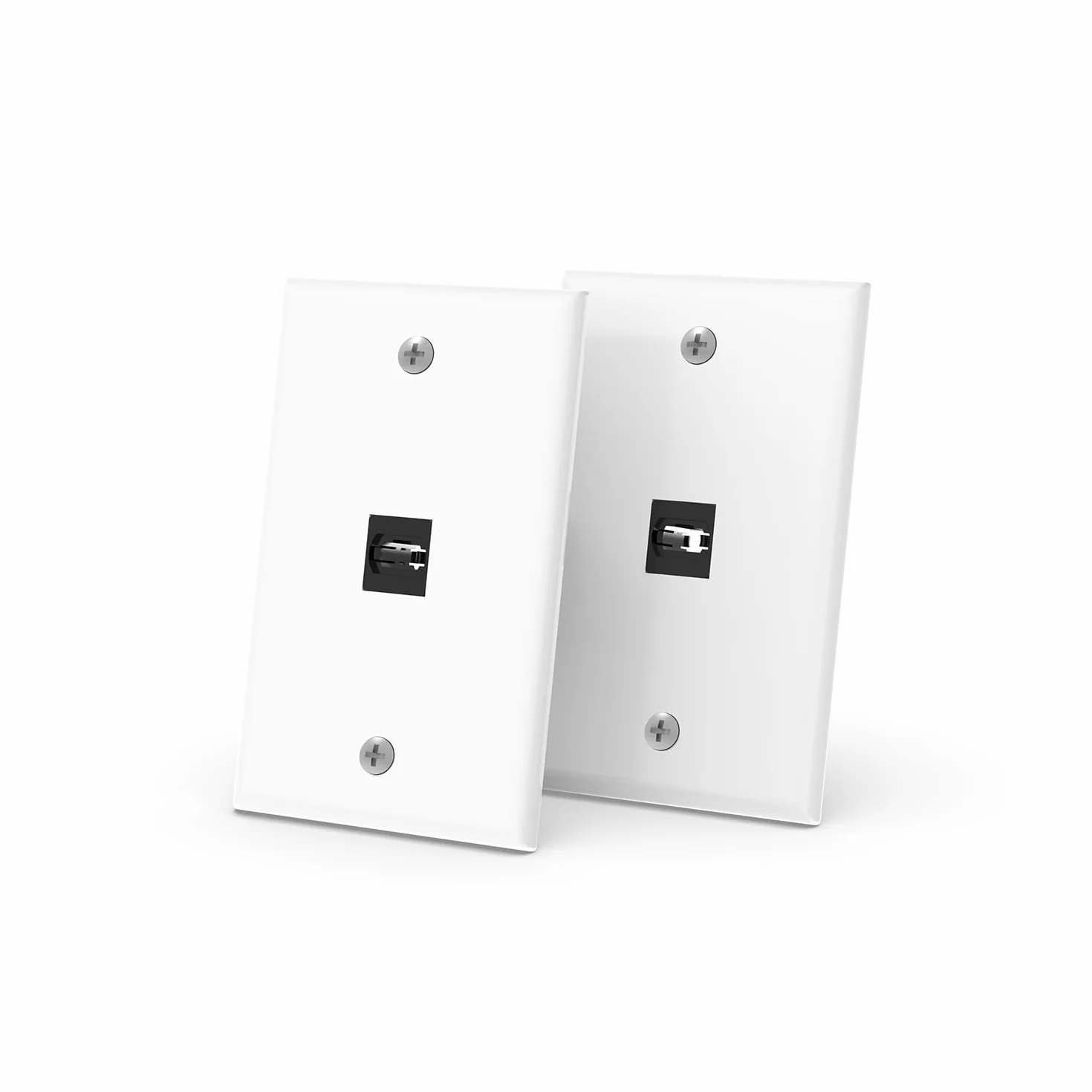 RUIPRO Keystone Wall Plate 2-Pack, Single Gang HDMI 8K Keystone Coupler (1-Port)