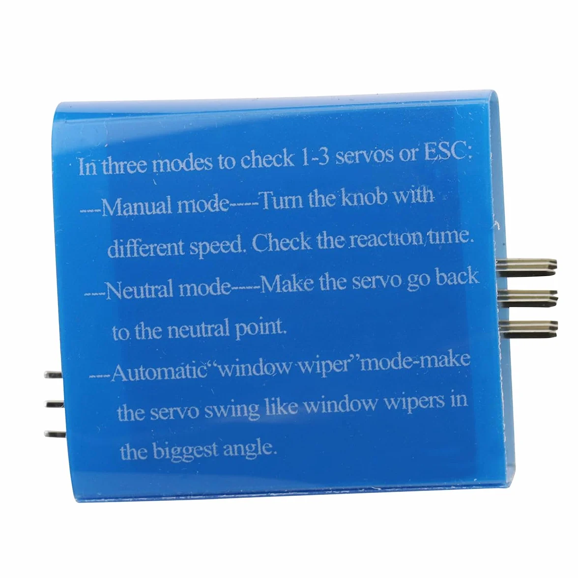 Custodia portabatterie 4 celle 6V AA connettore 2P JR servo tester 3 canali motore ESC modulo per elicottero auto barca robot