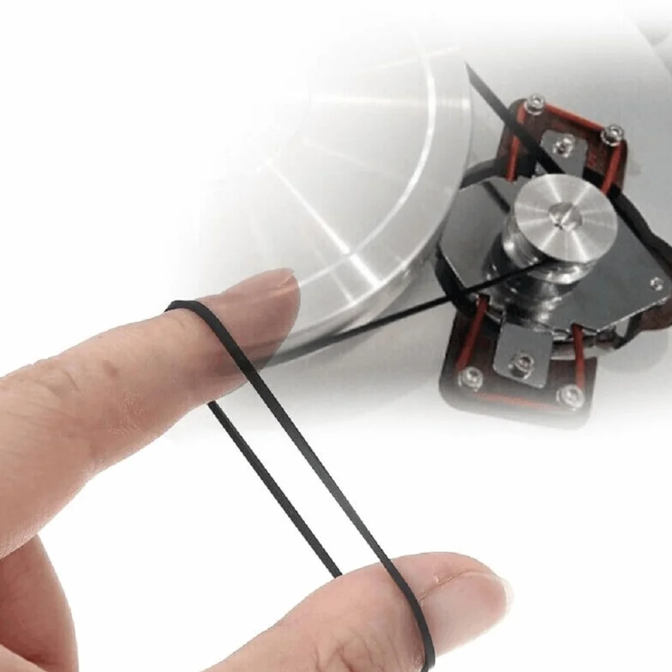Cinghie quadrate in gomma assortite universali 26-120 mm per riparazione registratori macchine video DVD