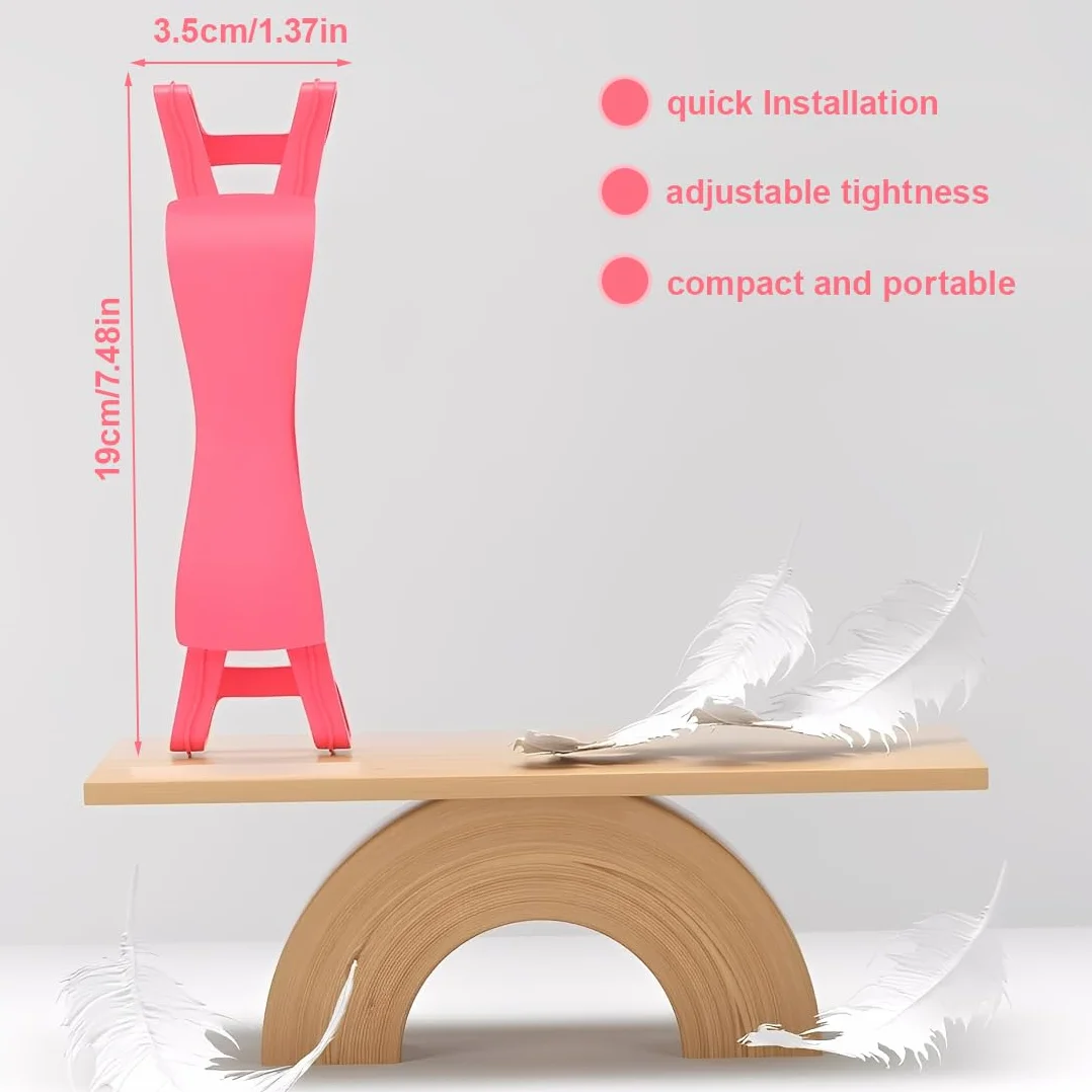 Comodo Supporto con Cinturino da Mano Accessorio di Presa per Lettura a Letto Compatibile con Kindle Paperwhite Oasis Kobo Tablet (4,7-8") Rosa