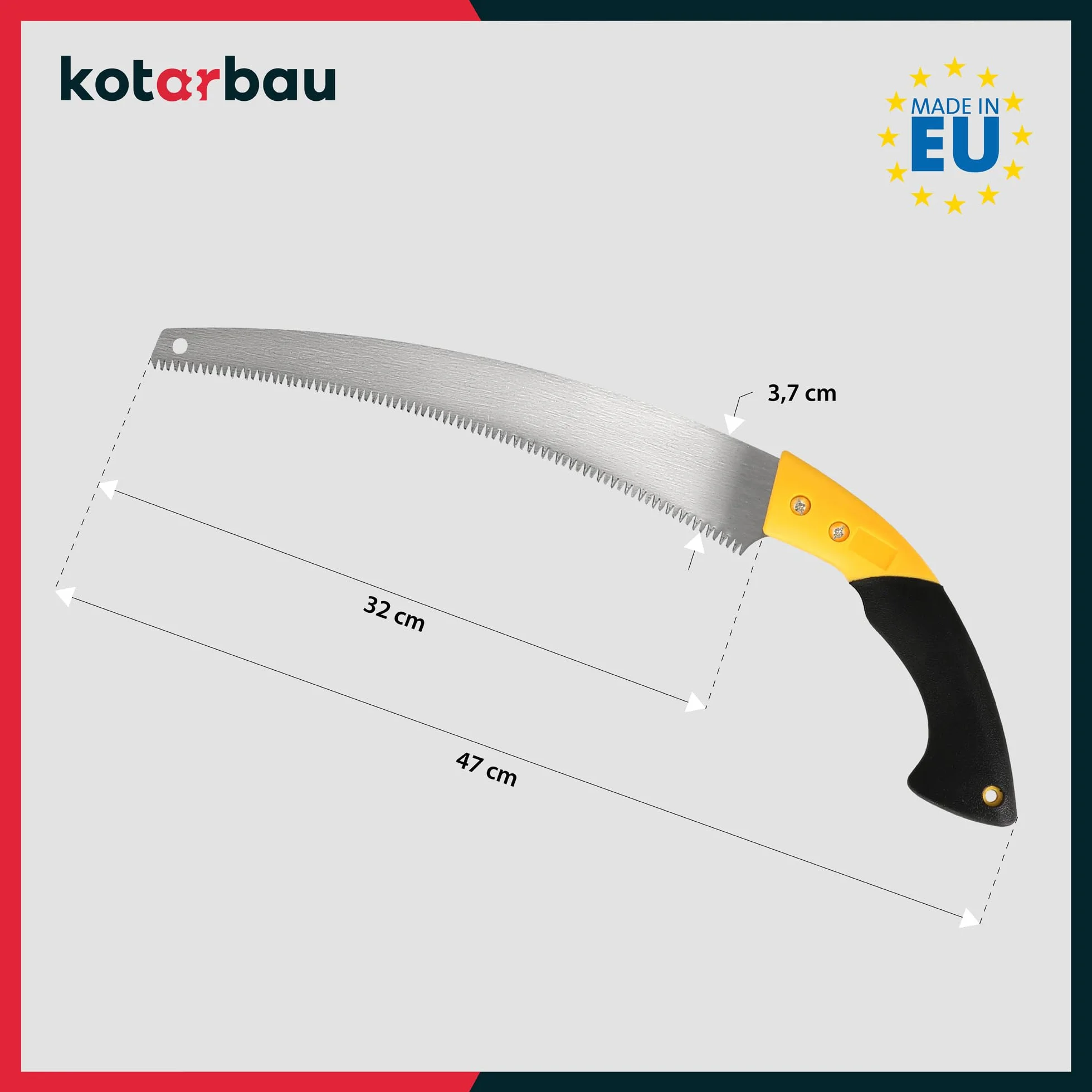KOTARBAU® Sega da Giardino 320mm Piegata Manuale per Taglio Rami Arbusti