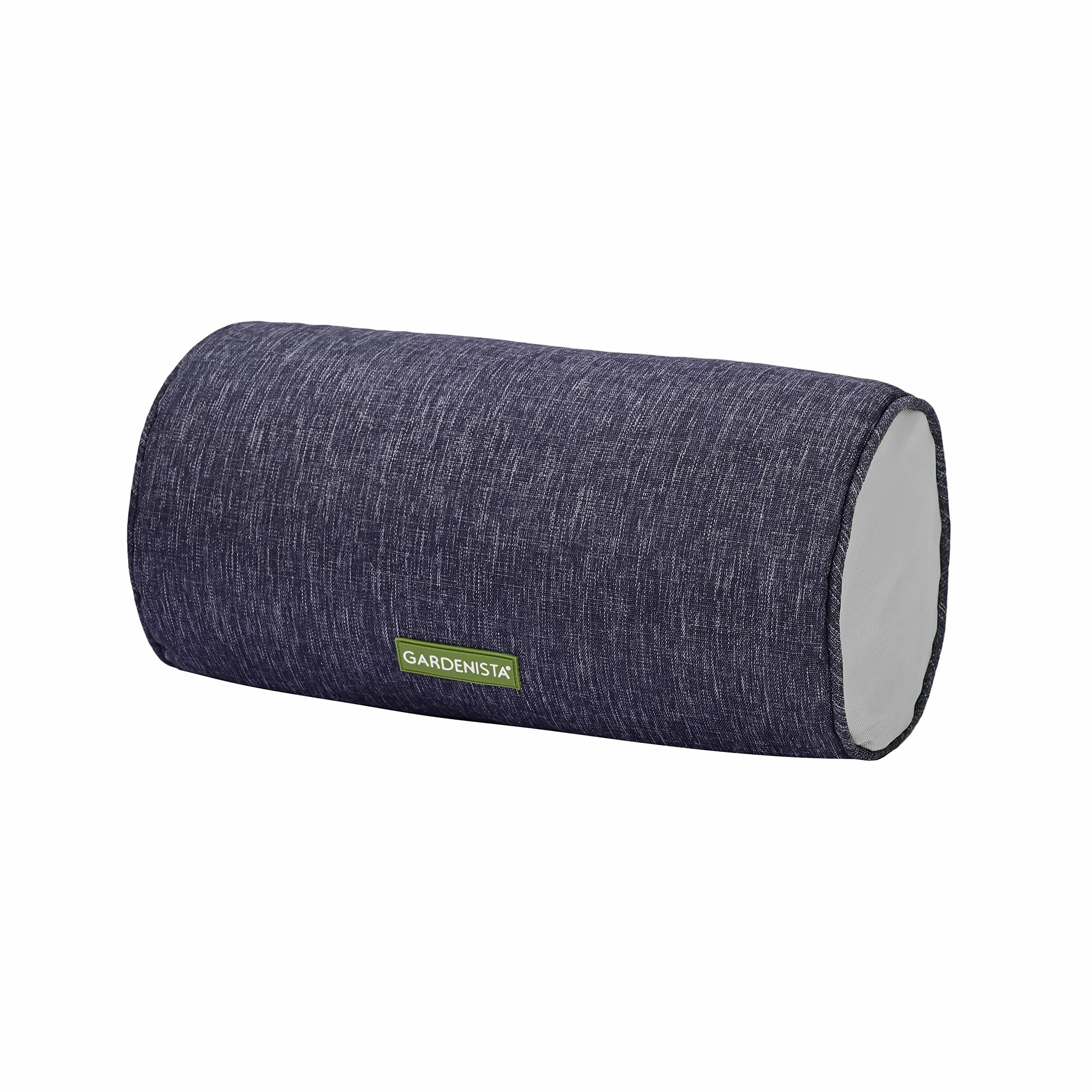 Gardenista Cuscini per Esterni Round Bolster | Impermeabili e Resistenti alle Intemperie 50x20cm Cuscino | Protetti Contro i Raggi UV, Materiale Durevole | Comodi per Giardino (Grigio)
