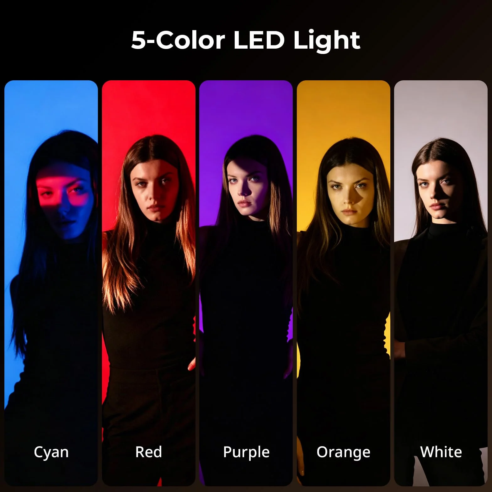 SMALLRIG RF20C RGB LED Torcia Video 20W CRI 97+ TLCI 99+ 10000mAh con Gobo e Supporto Gobo