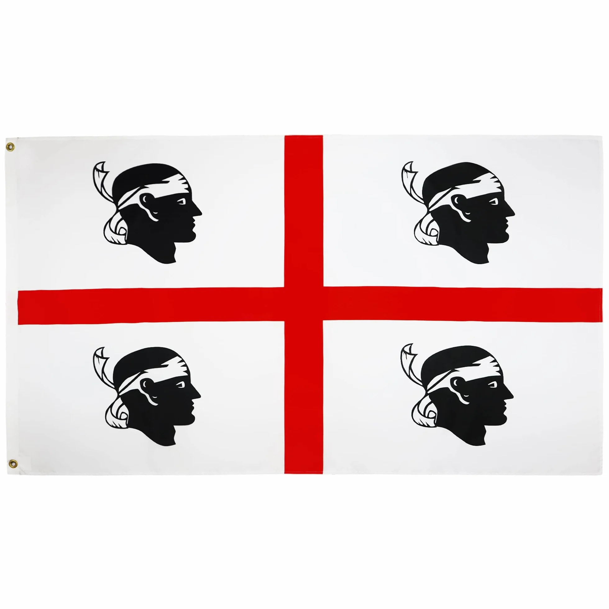 AZ FLAG Bandiera Sardegna 150x90cm - Gran Bandiera Sarda Italia Poliestere Leggero