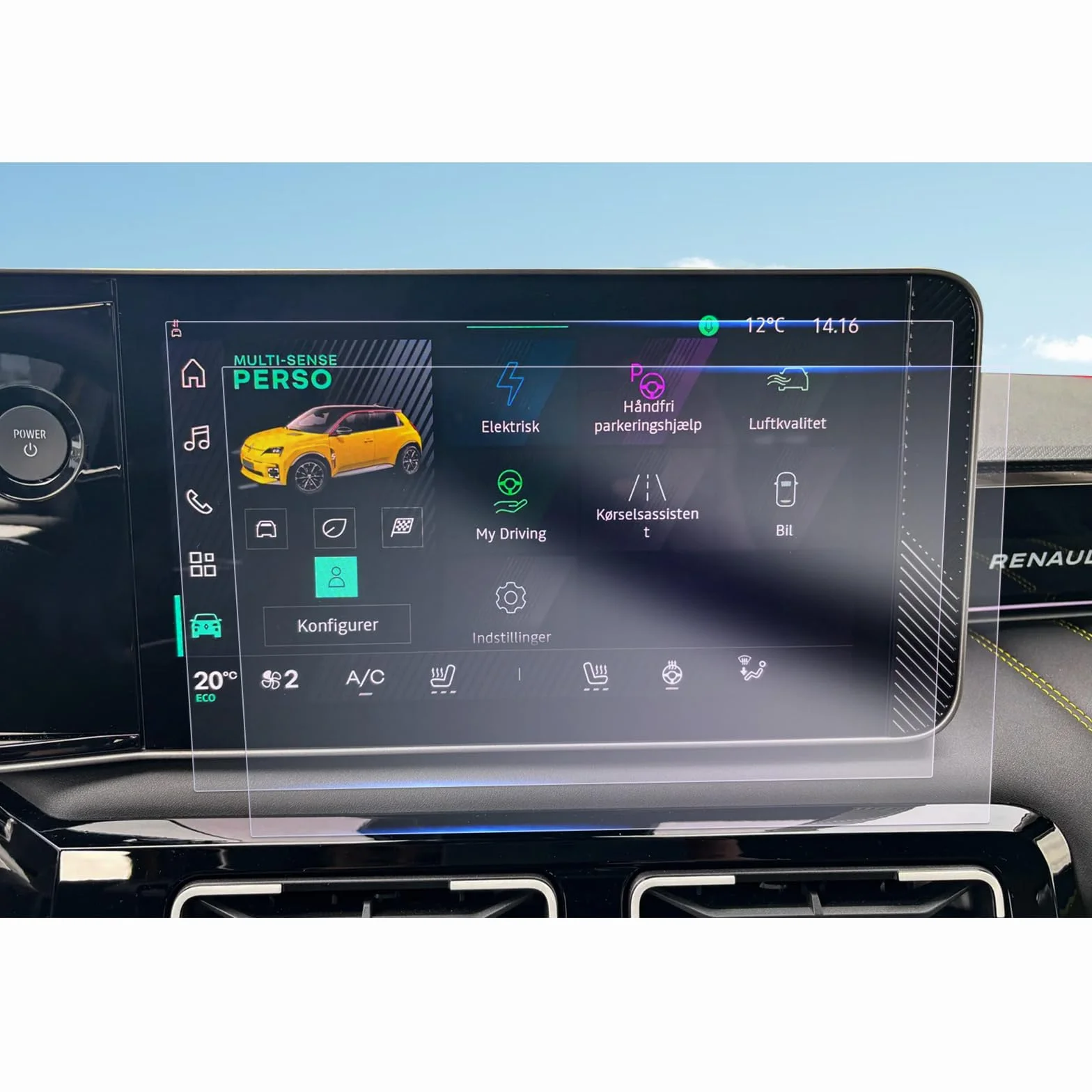 Pellicola di Protezione Schermo per Renault 5 E-Tech 10.1" 6H Anti-graffio (2 Pezzi)
