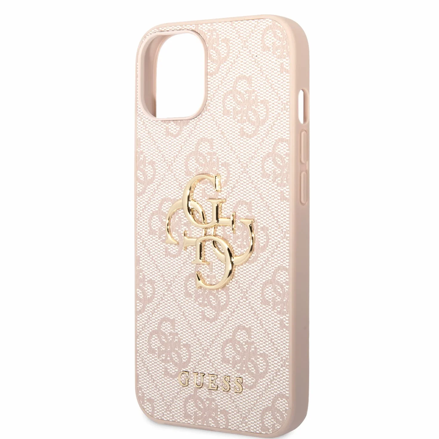 GUESS GUHCP15S4GMGPI Custodia rigida iPhone 15 6.1" con logo Big Metal