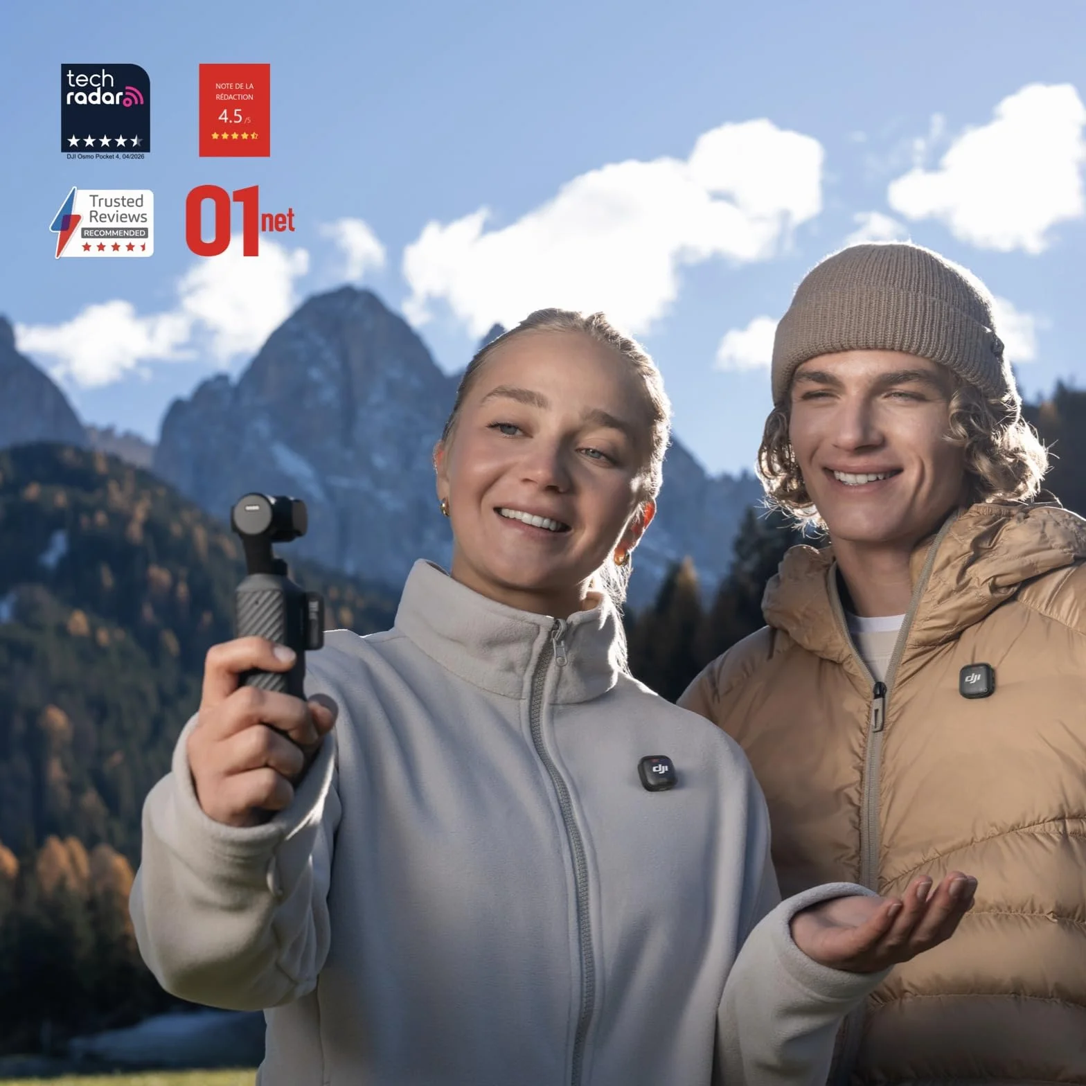 DJI Osmo Pocket 4 Combo Creator fotocamera stabilizzata tascabile 4K/240fps CMOS 1″ stabilizzazione tre assi zoom 2× 107 GB memoria integrata