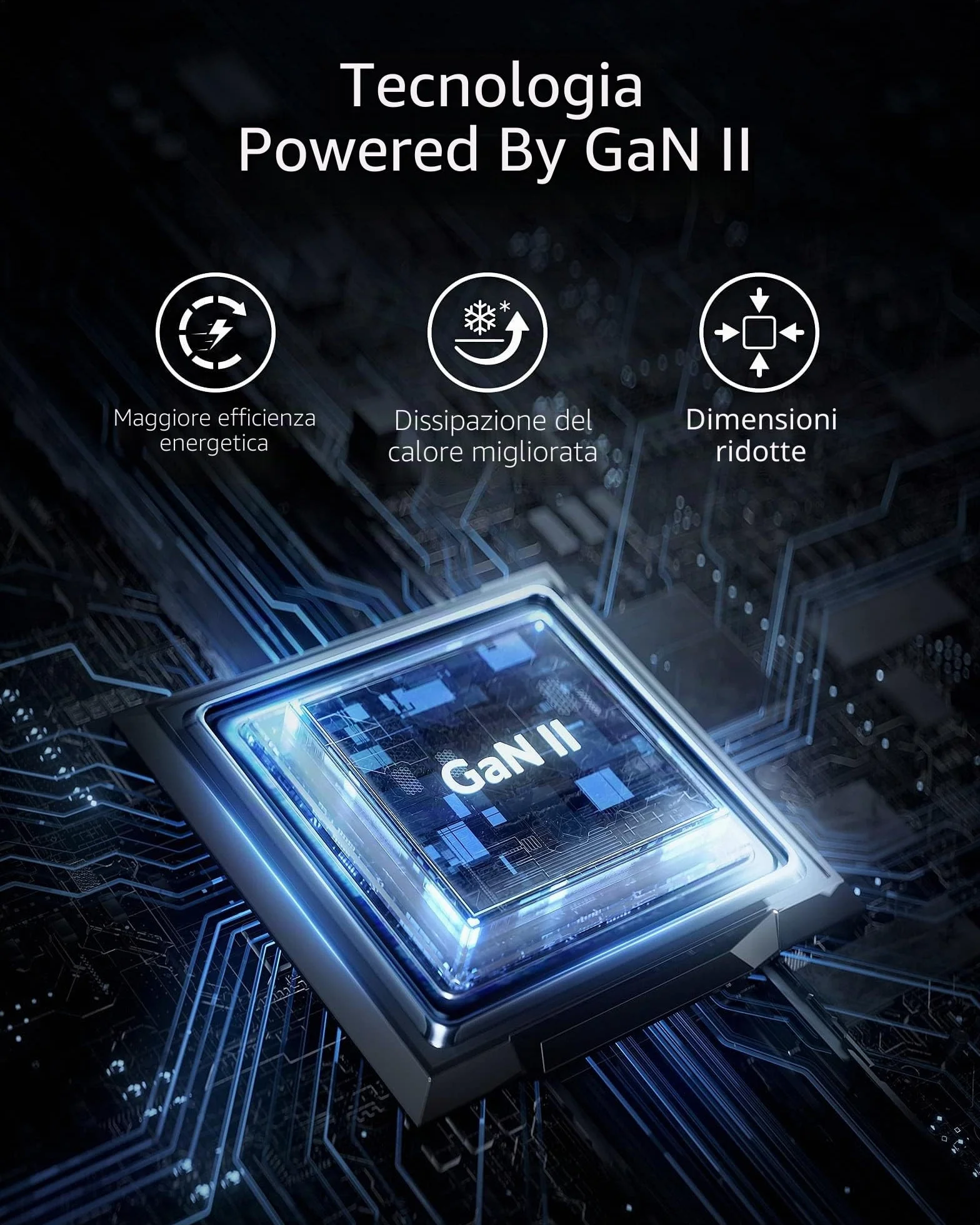 Anker Nano II Caricatore USB C GaN II 65 W PPS Compatto per MacBook Pro/Air, Dell XPS 13, Samsung S25 Ultra, iPhone 17 Pro Max, iPad Pro, Pixel