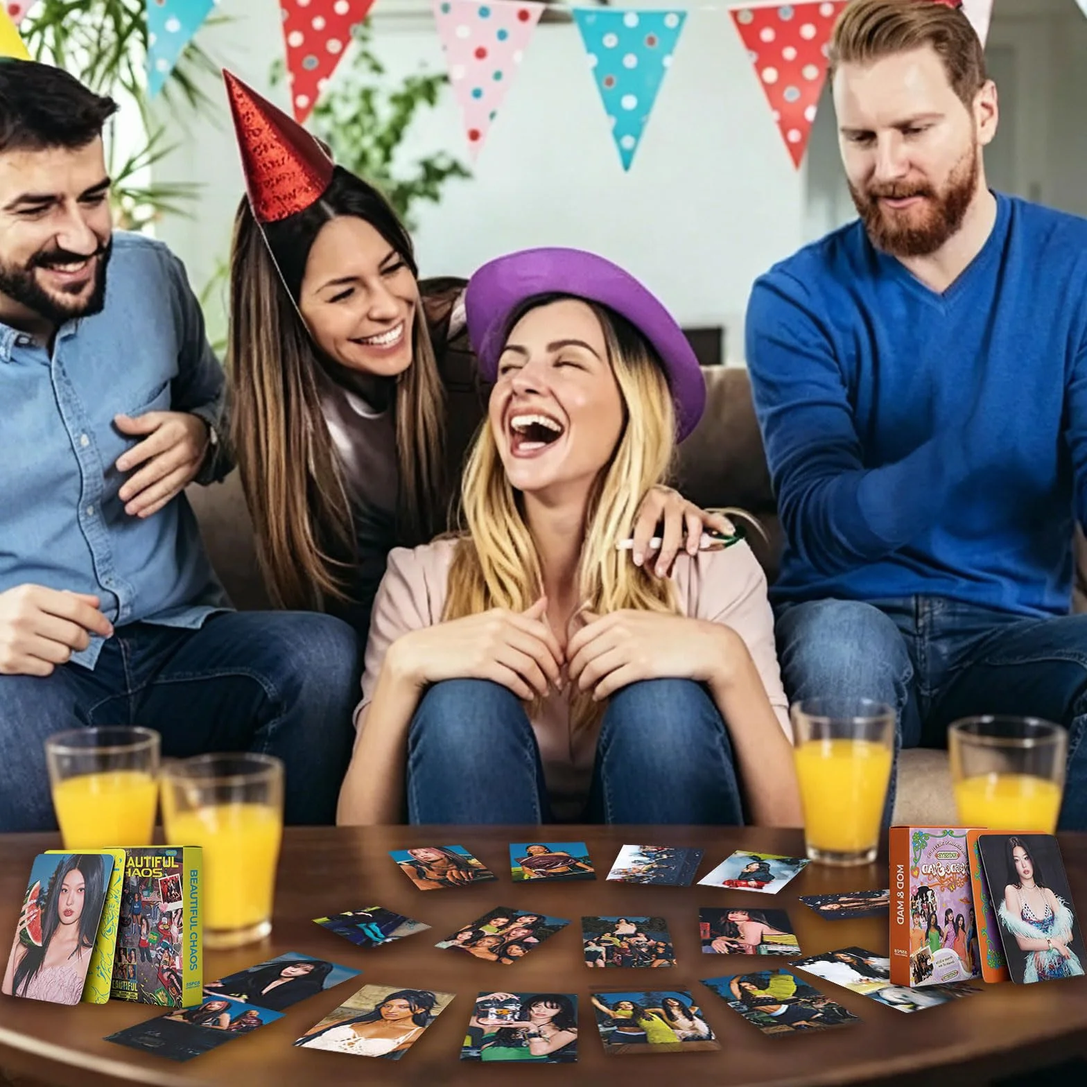 Set di 110 carte KATSEYE, album romanzo merchandising, foto gruppo fronte-retro, regalo fan ragazze