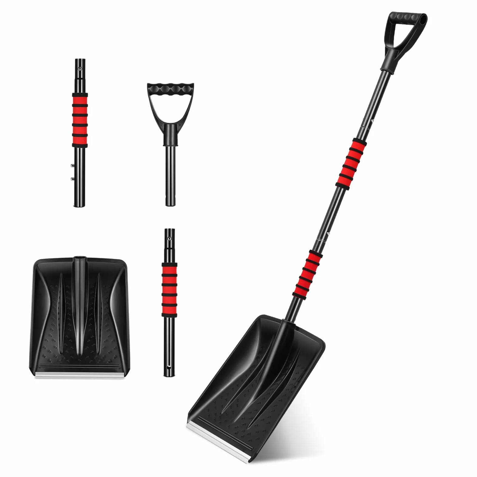 Yardwe Pala Da Neve, Portatile Pala Pieghevole, Pala Da Giardino, Pala Da Neve In Iron Adatto Per LAuto Il Campeggio LEsterno