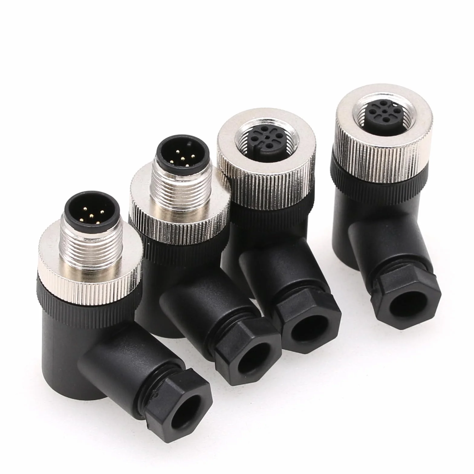M12 5 pin maschio e femmina A codice connettore sensore industriale impermeabile ad angolo retto 12 mm cavo NMEA 2000