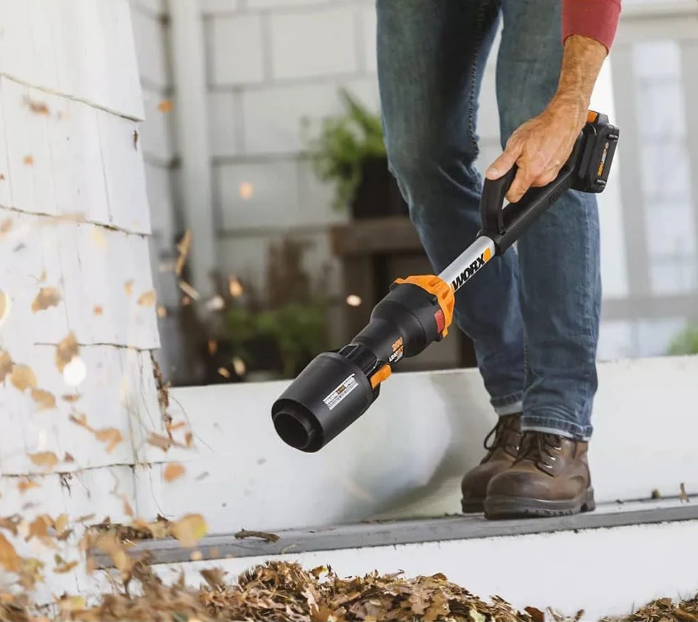 WORX Soffiatore a Batteria 20V WG543E.9 Brushless Potente Leggero e Pratico Batteria e Caricatore non inclusi