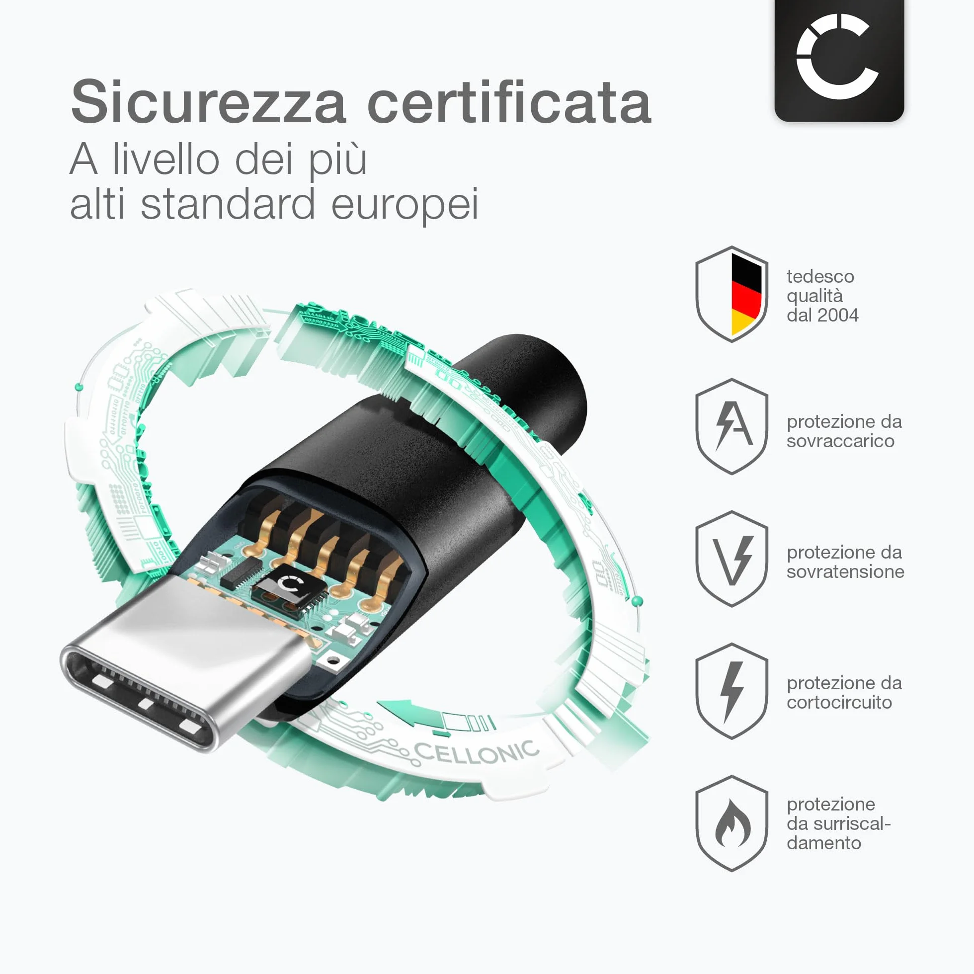Cavo USB 2.0 compatibile con Garmin Edge 540, 1040, 1040 Solar, Explore 2, 840, inReach Mini 2, Camper 795, 1095, 895 ricarica 3A per navigatore GPS 1m nero