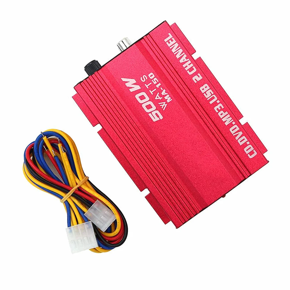 Kinter MA150 12V Mini 2CH Stereo HiFi Amplificatore di Potenza per Auto Altoparlante Audio MP3 con USB